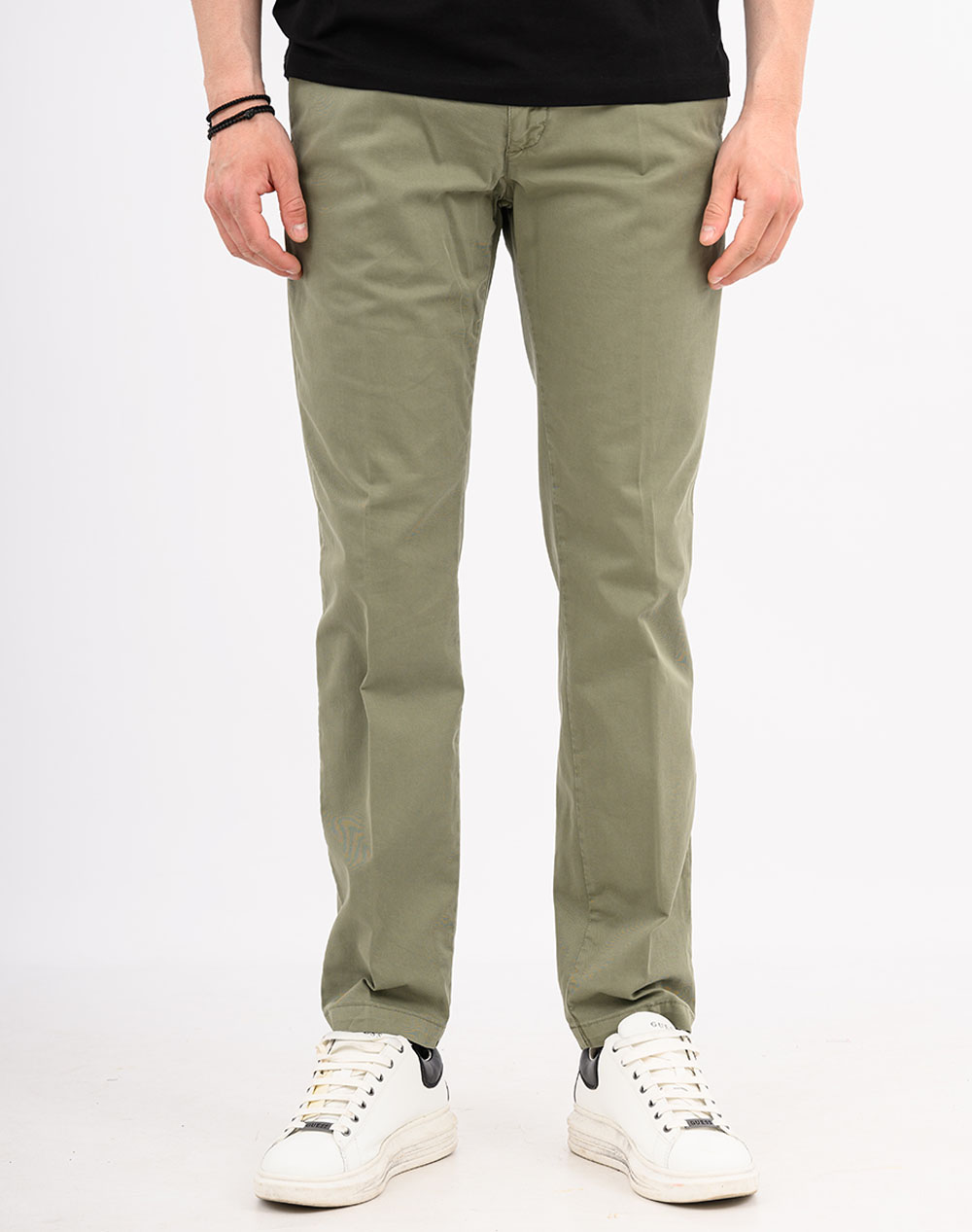 Four Ten Chino Παντελόνι T910100003-72 Khaki ανδρικά ρούχα παντελόνια Chinos Politikos Shop Πολιτικός