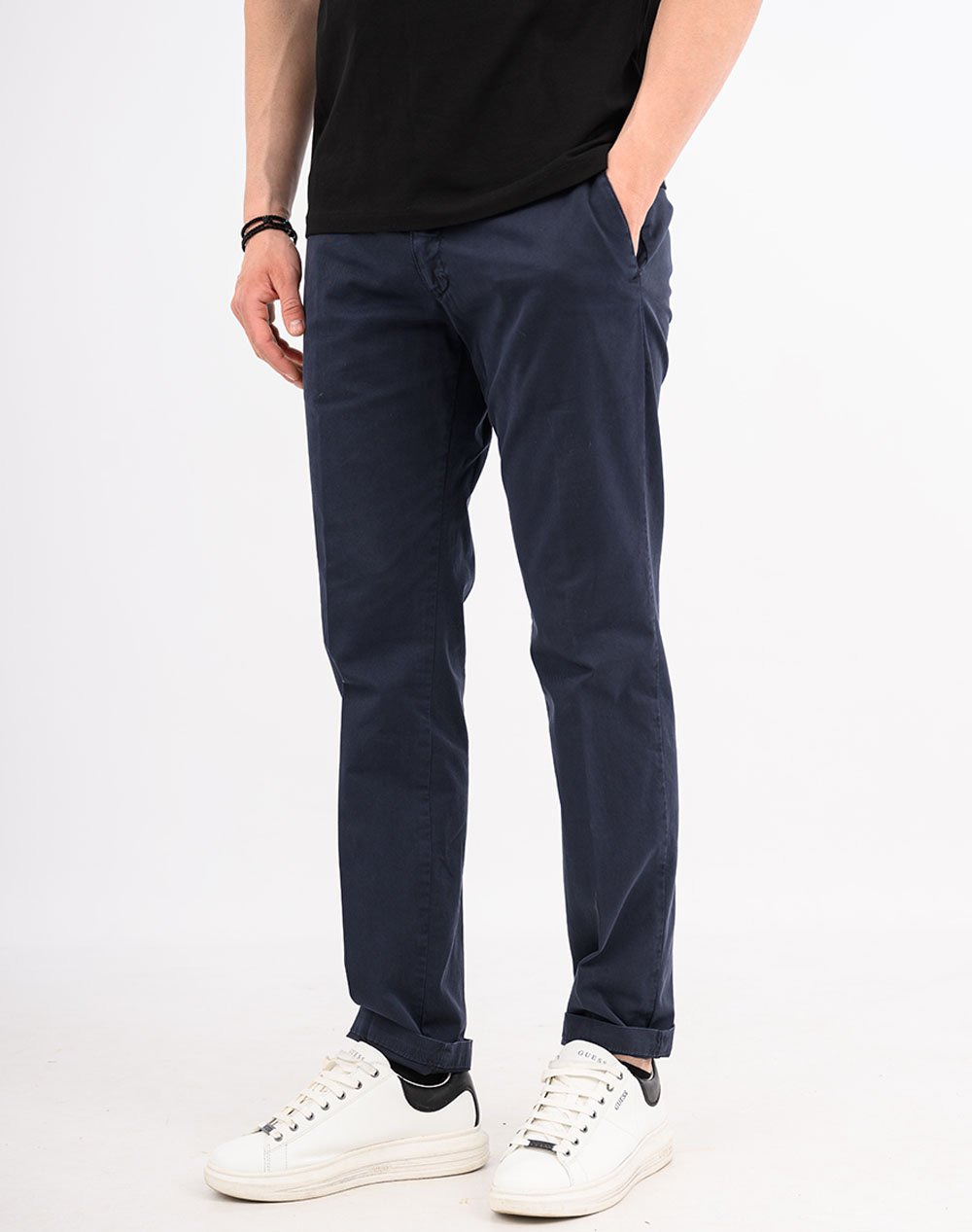 Four Ten Chino Παντελόνι T910100003-011 Navyblue ανδρικά ρούχα παντελόνια Chinos Politikos Shop Πολιτικός