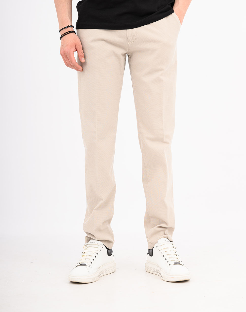 Four Ten Παντελόνι Chino T910100030-23 Cream ανδρικά ρούχα παντελόνια Chinos Politikos Shop Πολιτικός