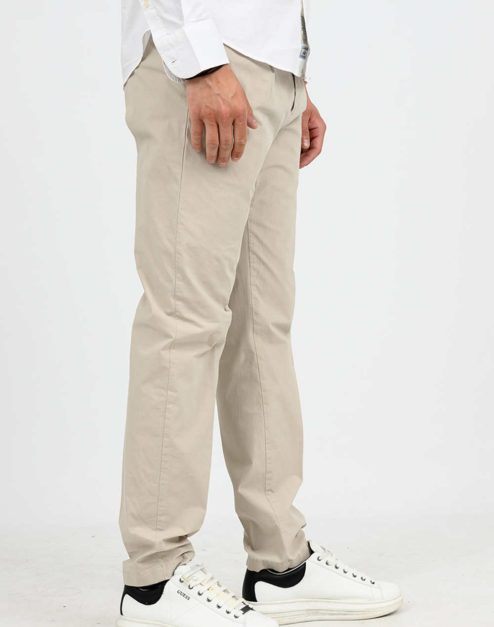 Four Ten Chino T9132100054-00023 Biege ανδρικά ρούχα παντελόνια Chinos Politikos Shop Πολιτικός