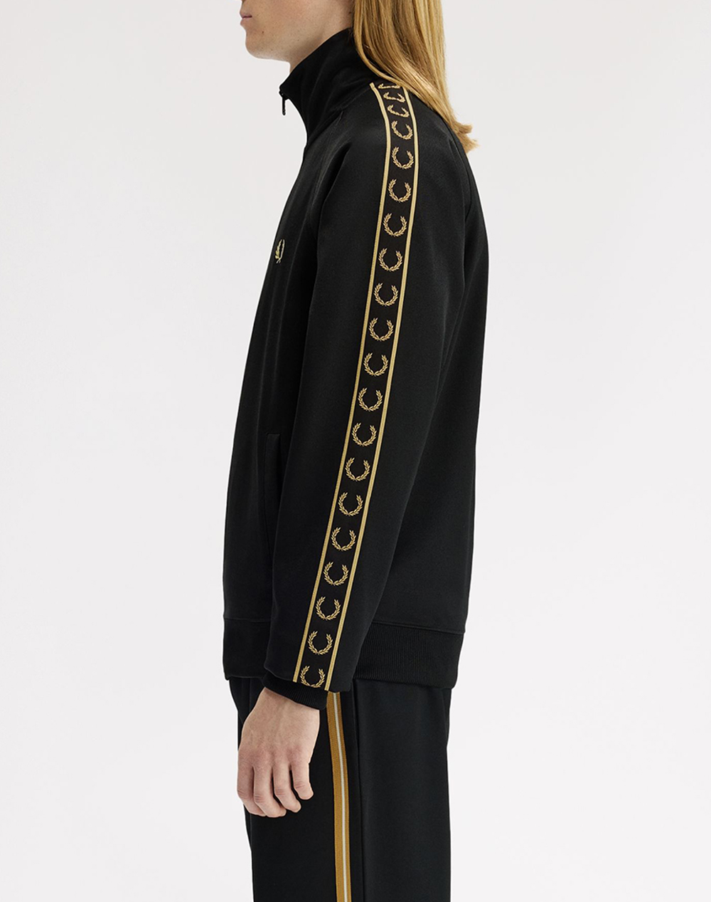Fred Perry Μπουφάν J5557-90A Black ανδρικά ρούχα ζακέτες φούτερ Politikos Shop Πολιτικός