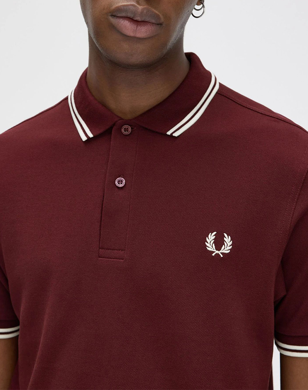 Fred Perry Μπλούζες M3600-597 Bordeux ανδρικά ρούχα μπλούζες Polo Politikos Shop Πολιτικός