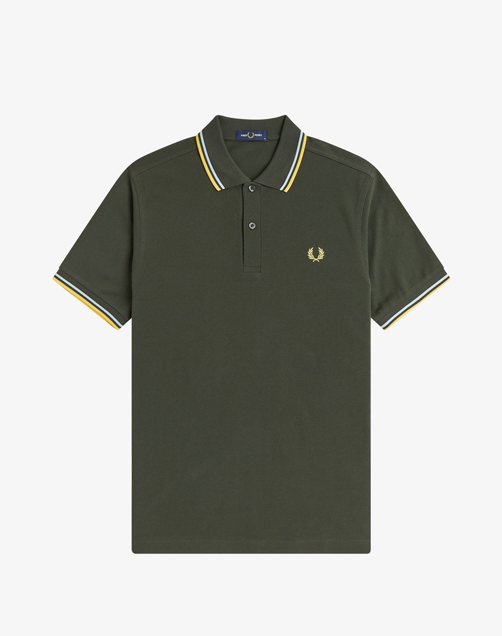Fred Perry Μπλούζες M3600-05B Olive ανδρικά ρούχα μπλούζες Polo Politikos Shop Πολιτικός