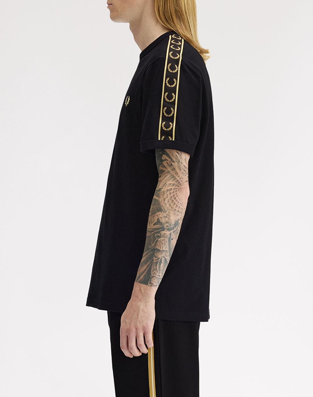 Fred Perry Μπλούζες M4613-90A Black ανδρικά ρούχα μπλούζες T-Shirt Politikos Shop Πολιτικός