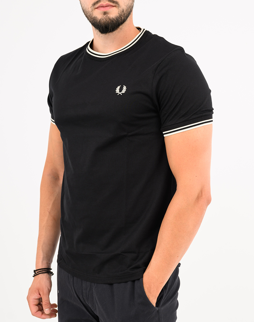 FRED PERRY ΜΠΛΟΥΖΕΣ FRED PERRY M1588-102 JetBlack