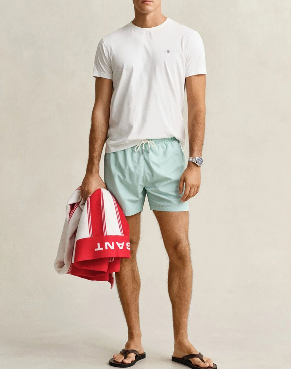 Gant Μαγιώ Swim Shorts 3G920026000-347 Mintgreen ανδρικά ρούχα μαγιό Σορτς Politikos Shop Πολιτικός