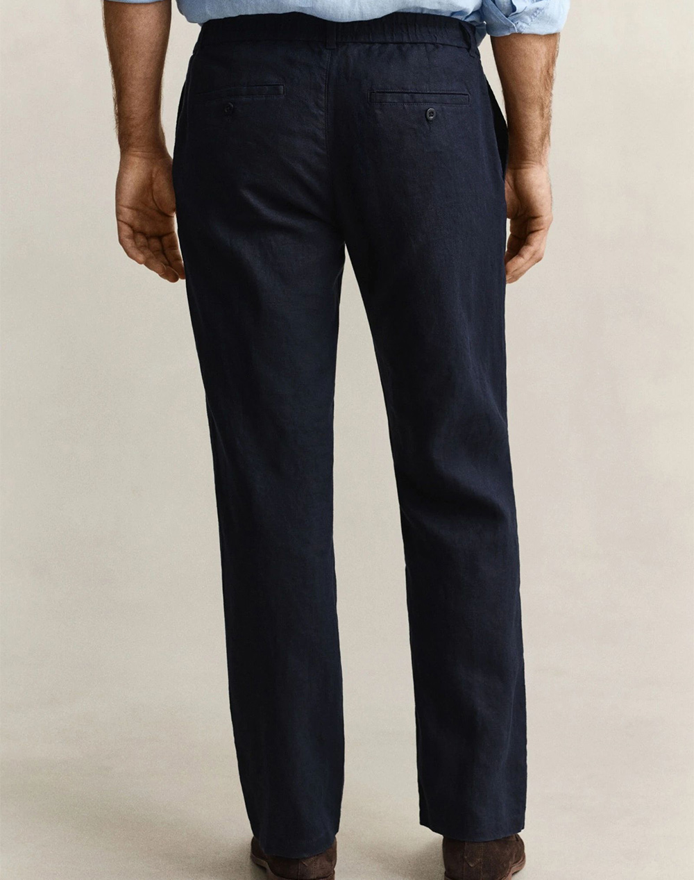 GANT ΠΑΝΤΕΛΟΝΙ REG LINEN DS PANTS REG LINEN DS PANTS 3G1504040-433 DarkBlue φωτογραφία