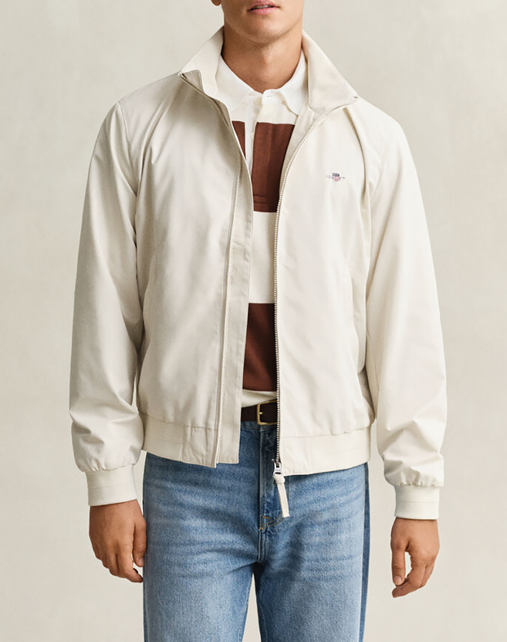GANT ΜΠΟΥΦΑΝ LIGHTWEIGHT HAMPSHIRE JACKET LIGHTWEIGHT HAMPSHIRE JACKET 3G7006600-214 Cream