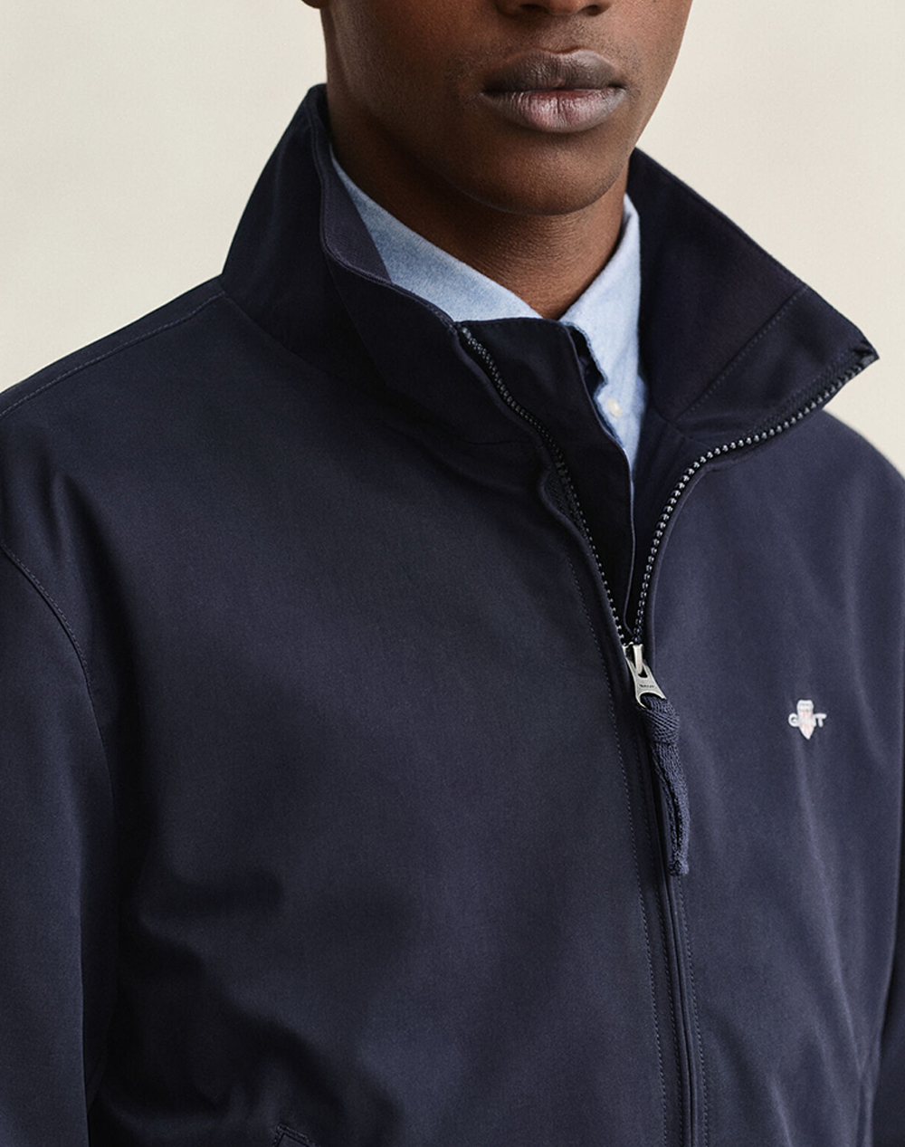 Gant Μπουφάν Lightweight Hampshire Jacket 3G7006600-433 Darkblue ανδρικά ρούχα Πανωφορια μπουφάν Politikos Shop Πολιτικός