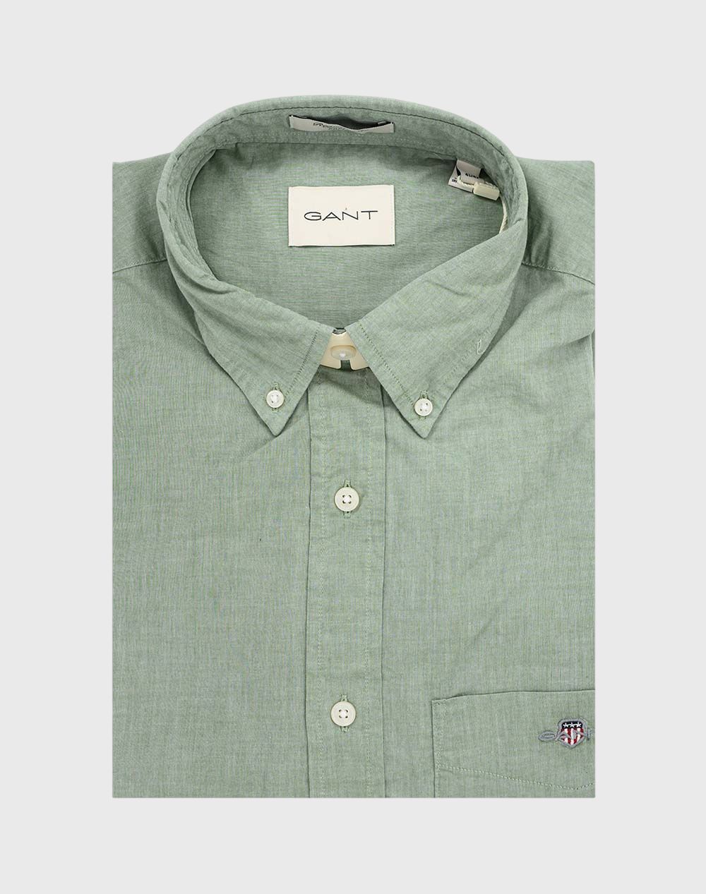 GANT ΠΟΥΚΑΜΙΣΟ ΚΜ REG POPLIN SS SHIRT 3G3000101-354 Khaki