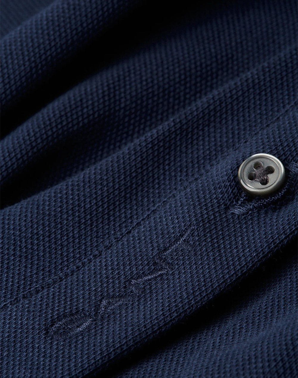 Gant Πουκαμισο Μμ Reg Jersey Pique Stretch Shirt 3G3250271-410 Navyblue ανδρικά ρούχα πουκάμισα Politikos Shop Πολιτικός