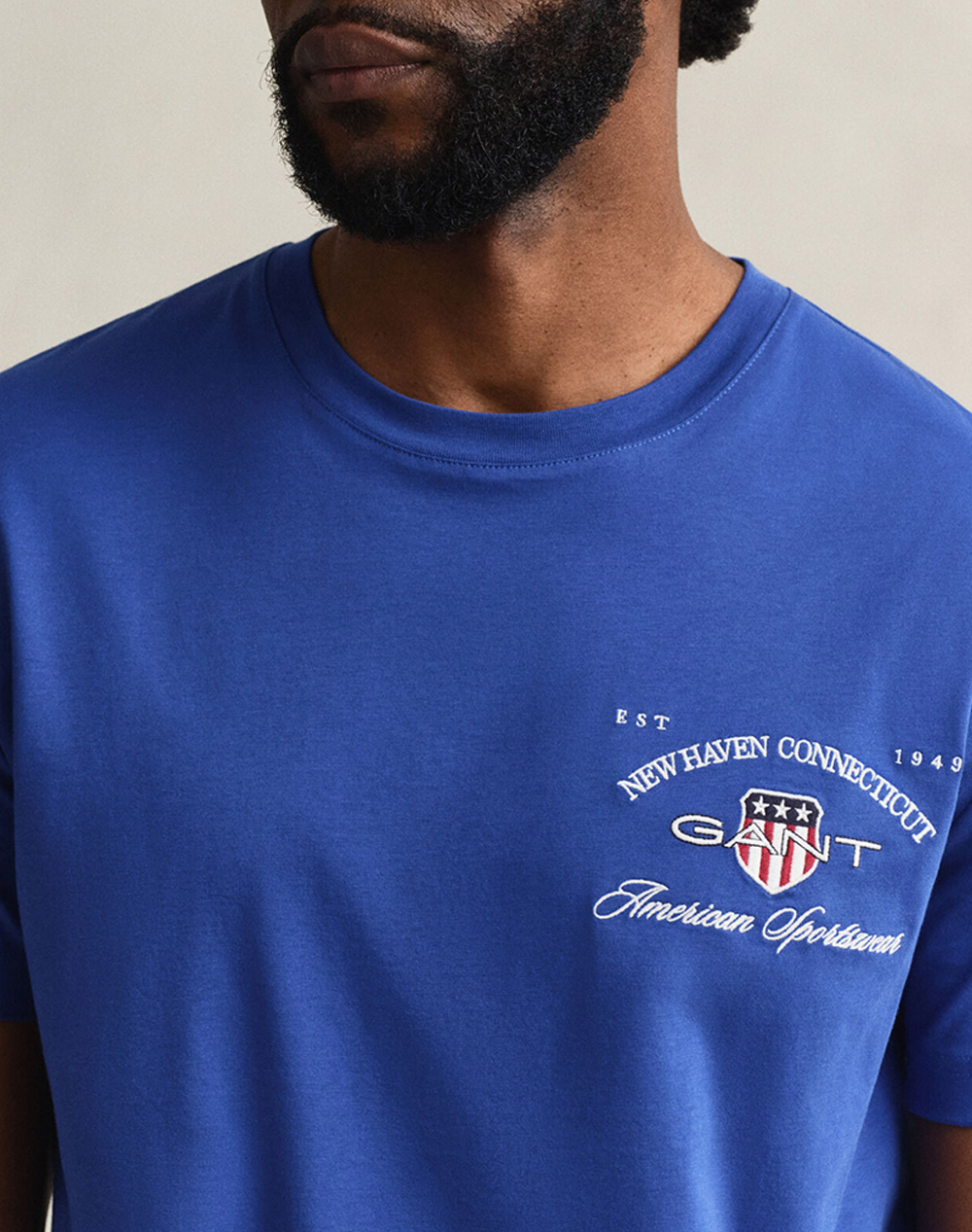 Gant Μπλούζα Κμ Graphic Ss Tshirt 3G2003394-436 Blue ανδρικά ρούχα μπλούζες T-Shirt Politikos Shop Πολιτικός