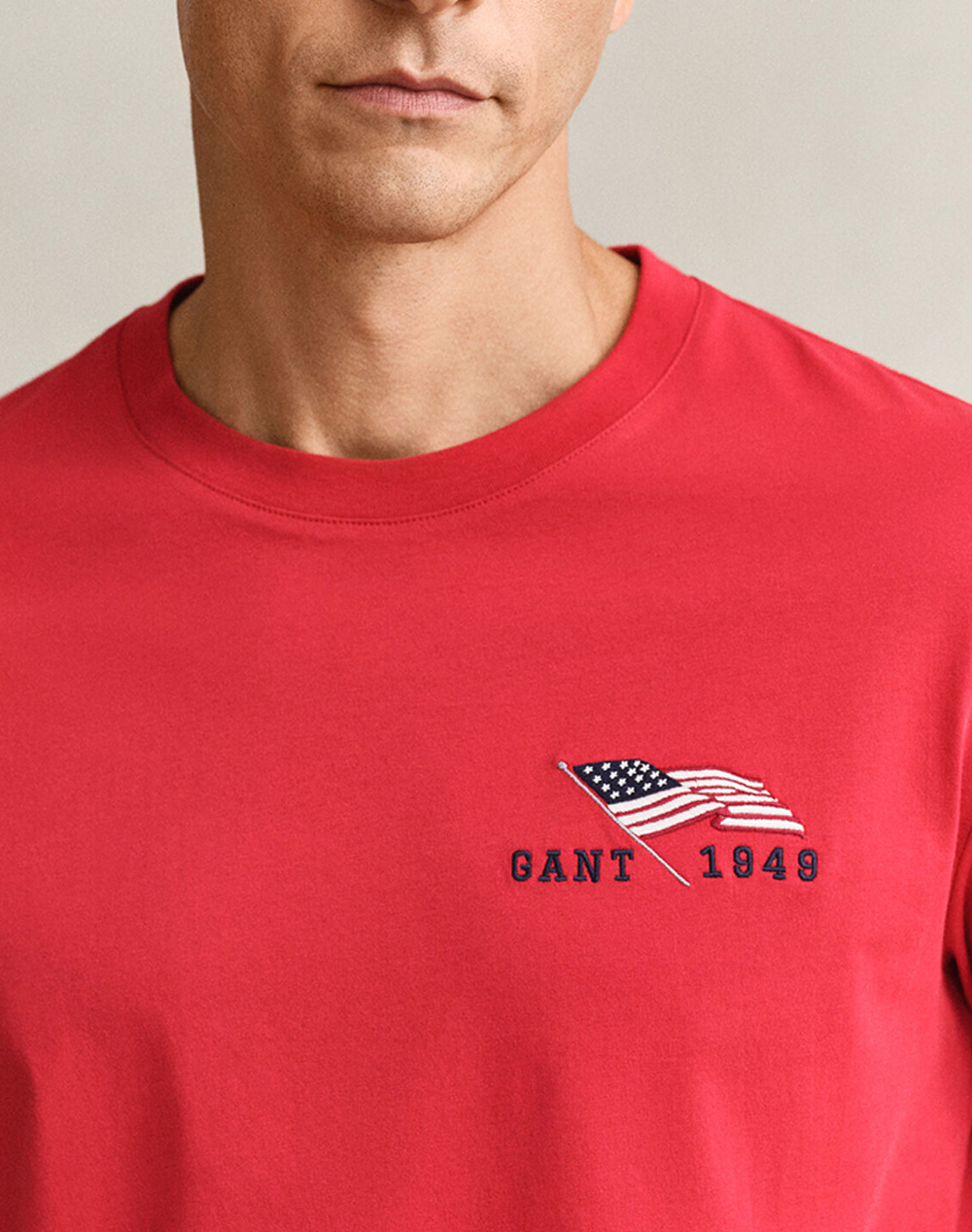 Gant Μπλούζα Κμ Graphic Ss Tshirt 3G2003394-630 Red ανδρικά ρούχα μπλούζες T-Shirt Politikos Shop Πολιτικός