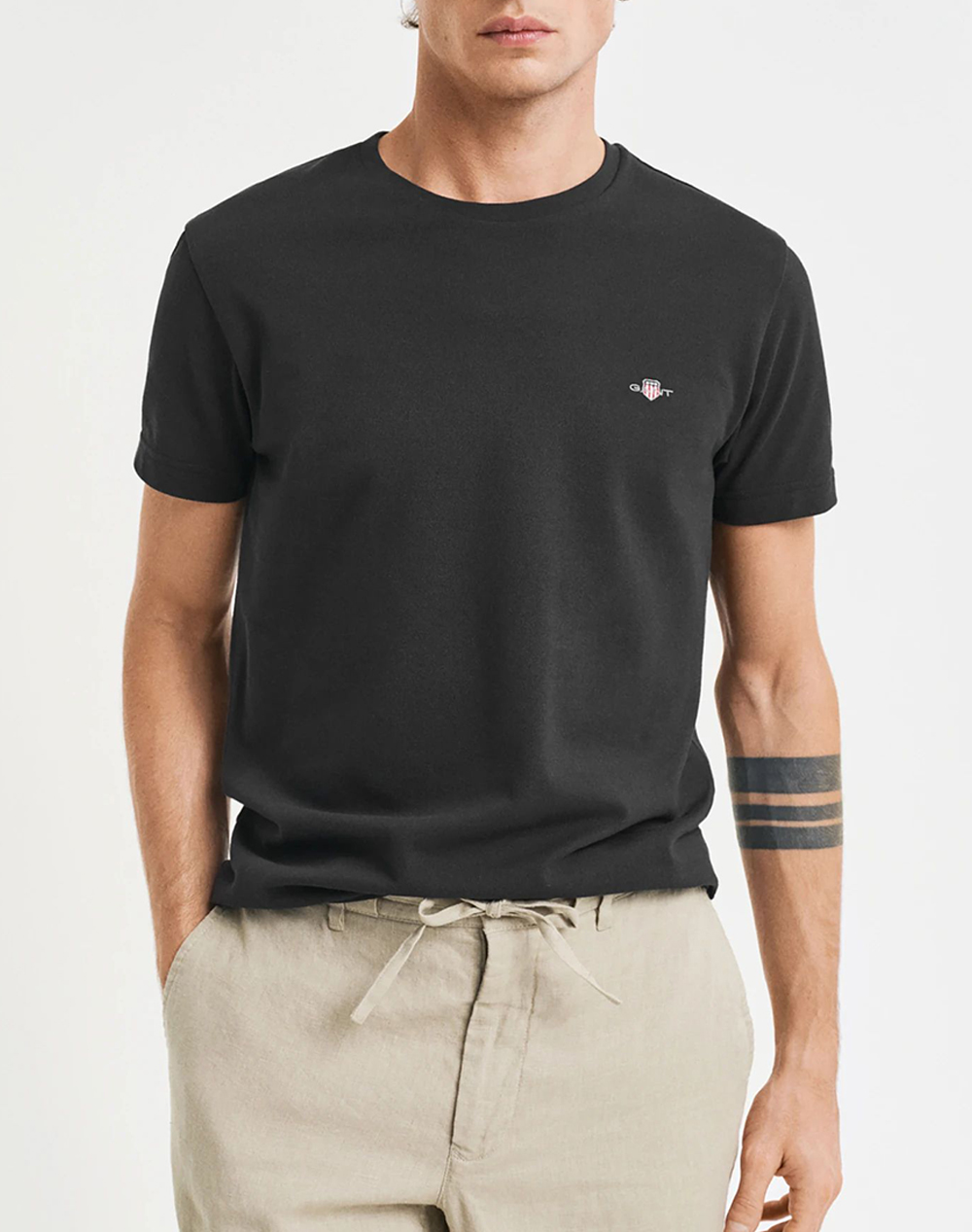 GANT ΜΠΛΟΥΖΑ ΚΜ SLIM PIQUE SS T-SHIRT 3G2013033-5 Black