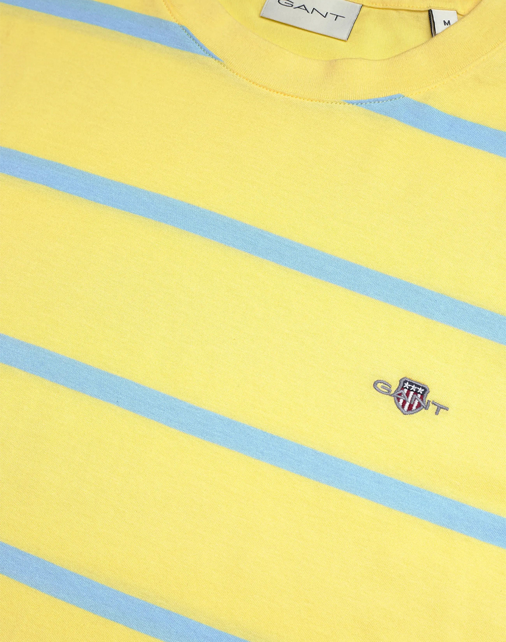 Gant Μπλούζα Κμ Striped Ss Tshirt 3G2003398-714 Yellow ανδρικά ρούχα μπλούζες T-Shirt Politikos Shop Πολιτικός