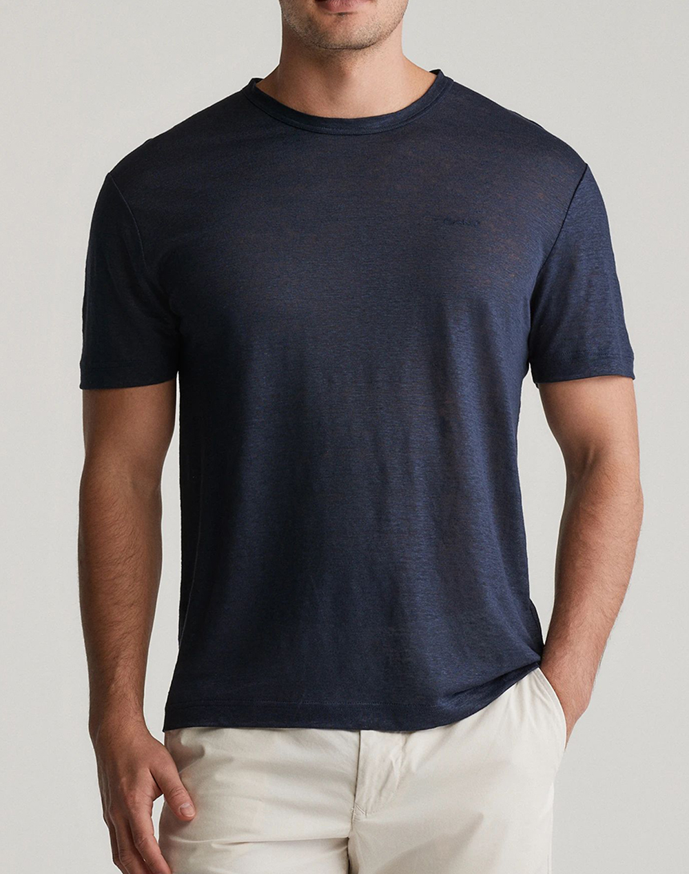GANT ΜΠΛΟΥΖΑ ΚΜ LINEN SS T-SHIRT 3G2003318-433 DarkBlue