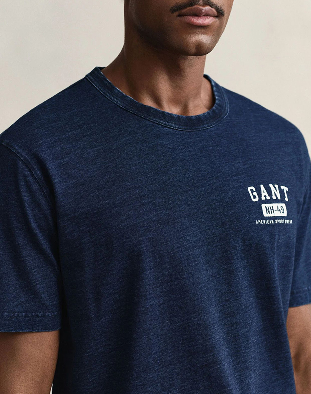 Gant Μπλούζα Κμ Indigo Ss Tshirt 3G2003393-969 ανδρικά ρούχα μπλούζες T-Shirt Politikos Shop Πολιτικός