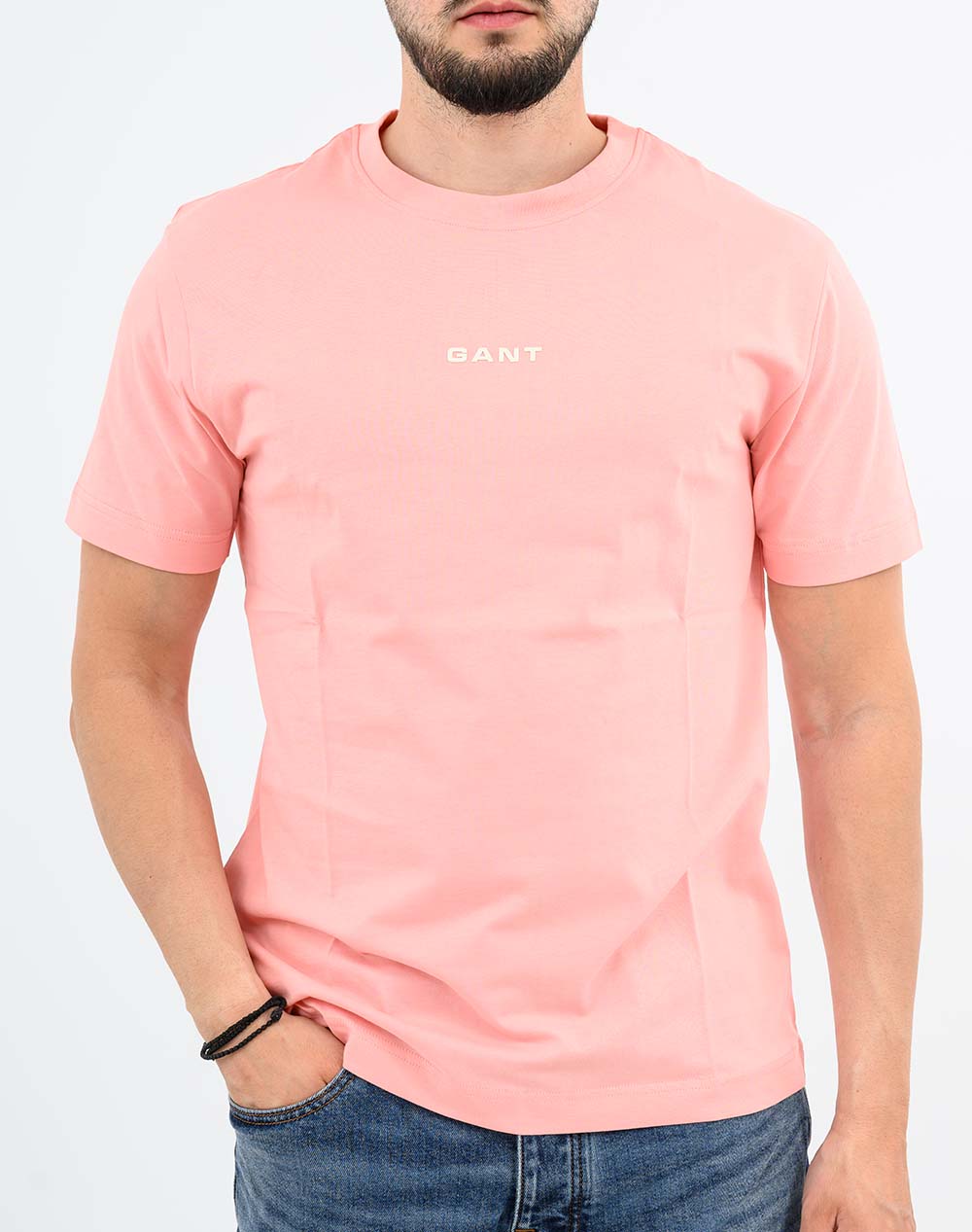 Gant Μπλούζα Κμ Small Graphic Ss Tshirt 3G2003405-666 Lightpink ανδρικά ρούχα μπλούζες T-Shirt Politikos Shop Πολιτικός