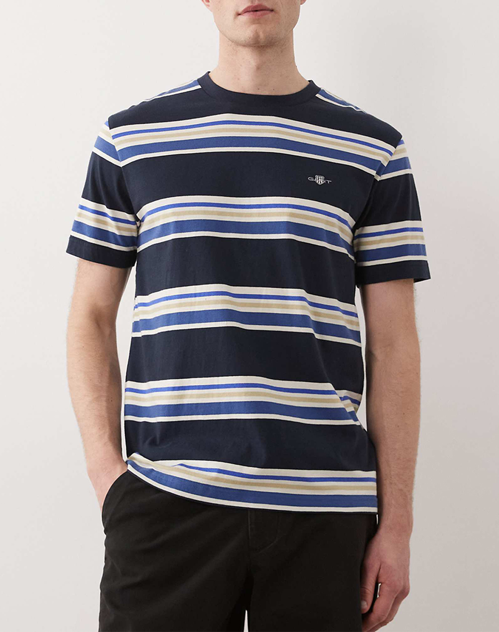 GANT ΜΠΛΟΥΖΑ ΚΜ MULTISTRIPE SS TSHIRT 3G2003420-433 NavyBlue