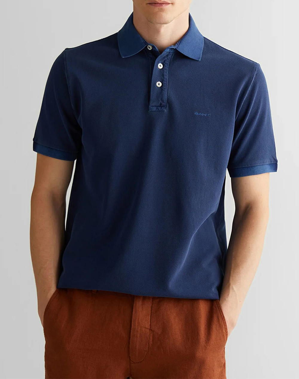 GANT ΜΠΛΟΥΖΑ ΚΜ SUNFADED SS POLO 3G2014057-423 DarkBlue