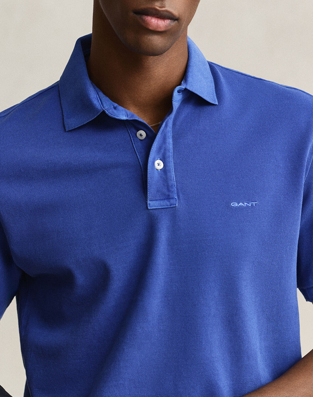 Gant Μπλούζα Κμ Sunfaded Ss Polo 3G2014057-417 Royalblue ανδρικά ρούχα μπλούζες Politikos Shop Πολιτικός