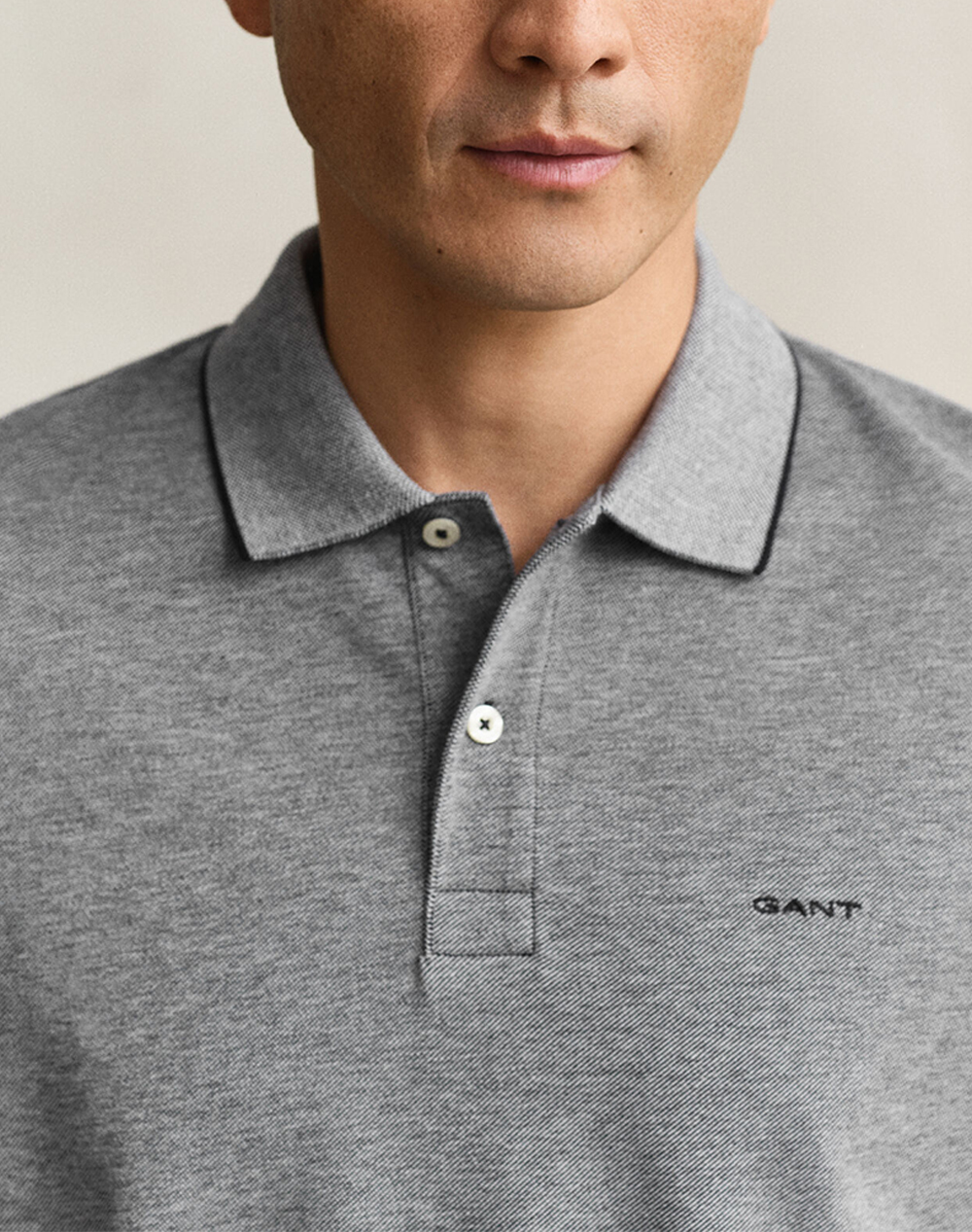 Gant Μπλούζα Κμ 2 Tone Ss Polo 3G2014102-433 Darkblue ανδρικά ρούχα μπλούζες Politikos Shop Πολιτικός