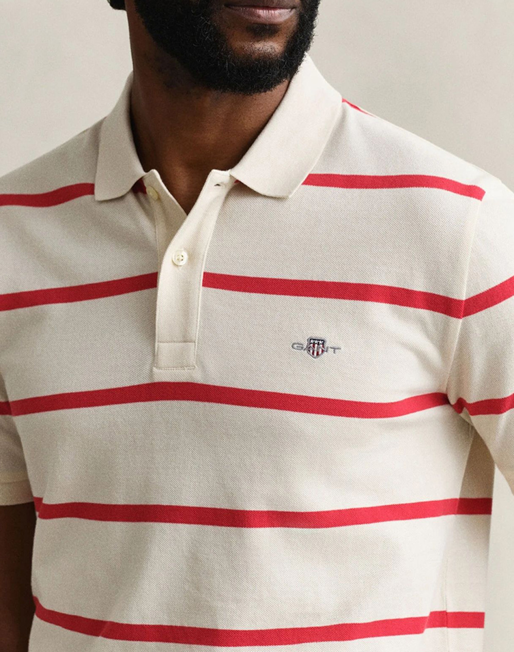 Gant Μπλούζα Κμ Striped Ss Polo 3G2014094-119 Mixed ανδρικά ρούχα μπλούζες Politikos Shop Πολιτικός