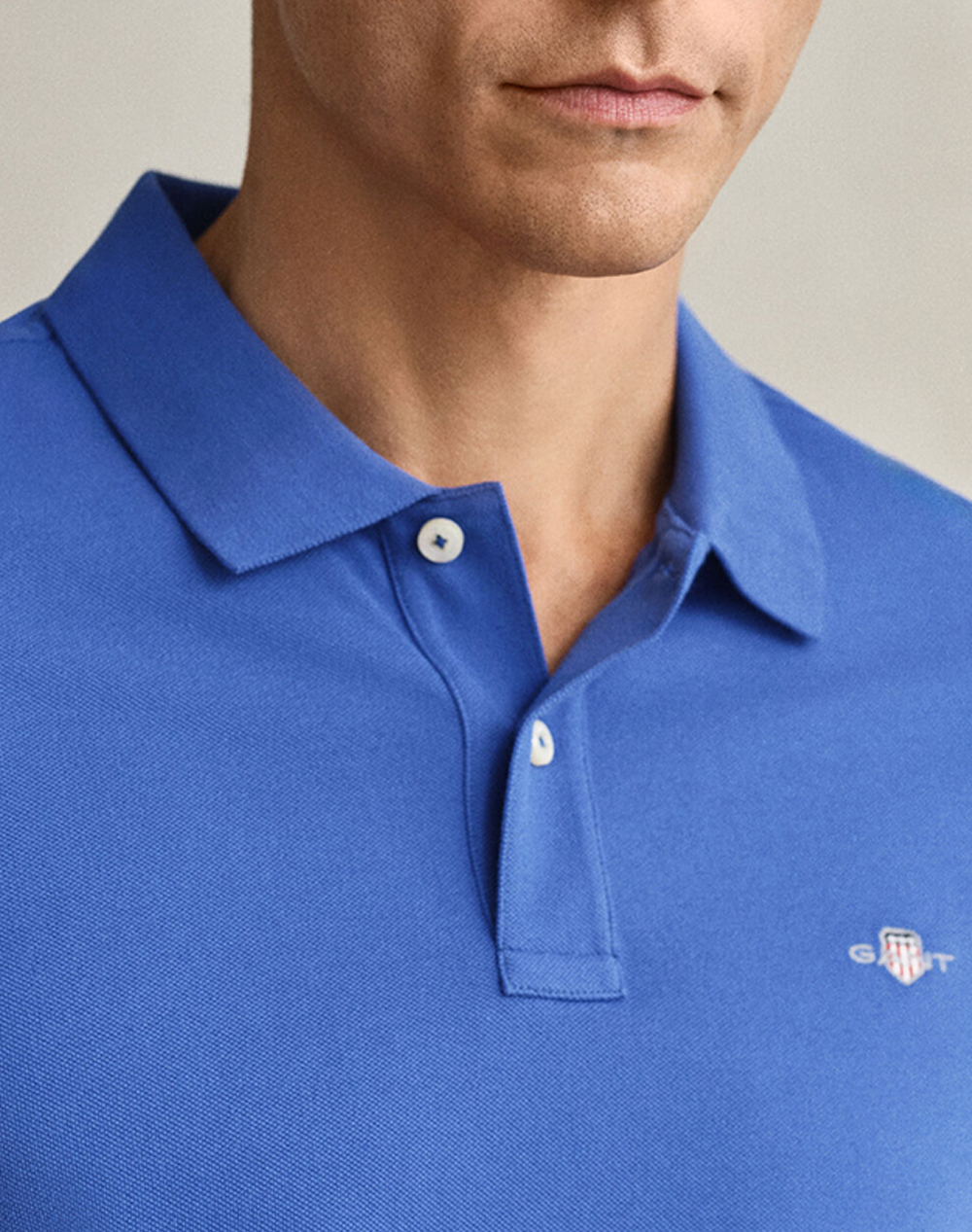 Gant Μπλούζα Κμ Reg Shield Ss Pique Polo 3G2210-1-417 Blueviolet ανδρικά ρούχα μπλούζες Politikos Shop Πολιτικός