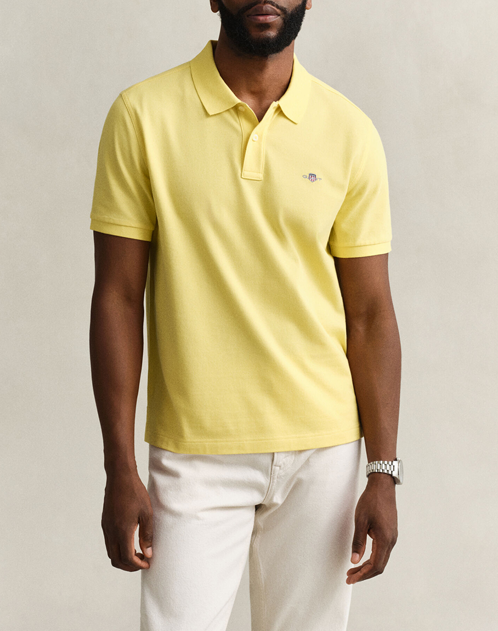GANT ΜΠΛΟΥΖΑ ΚΜ REG SHIELD SS PIQUE POLO 3G2210-1-714 Yellow
