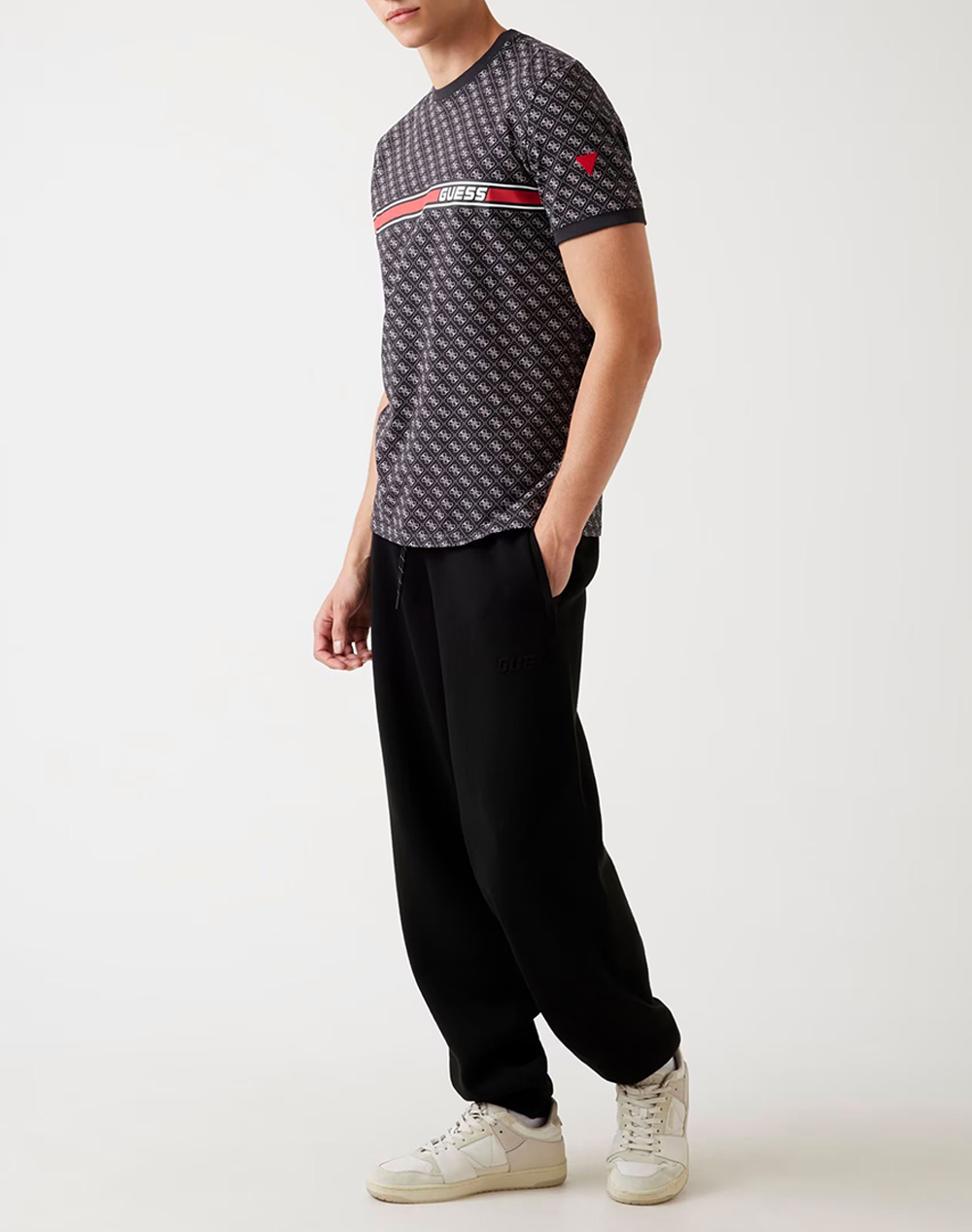 Guess Jamey T-Shirt Μπλούζα Ανδρικό Z2Bi09J1314-P9Qc Jetblack ανδρικά ρούχα μπλούζες Politikos Shop Πολιτικός