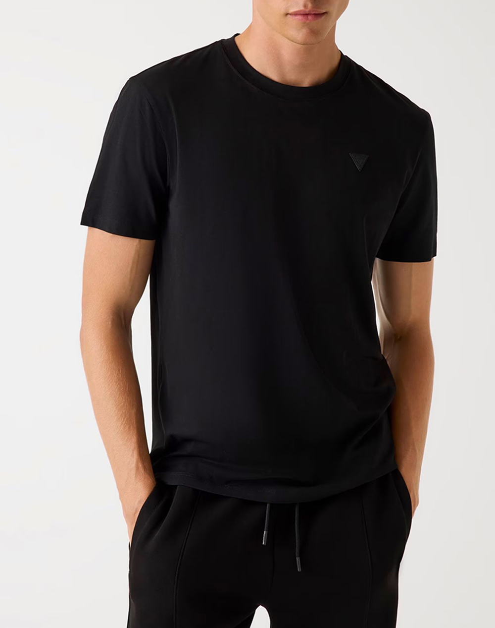 GUESS HEDLEY SS T-SHIRT ΜΠΛΟΥΖΑ ΑΝΔΡΙΚΟ Z2YI12JR06K-JBLK Black