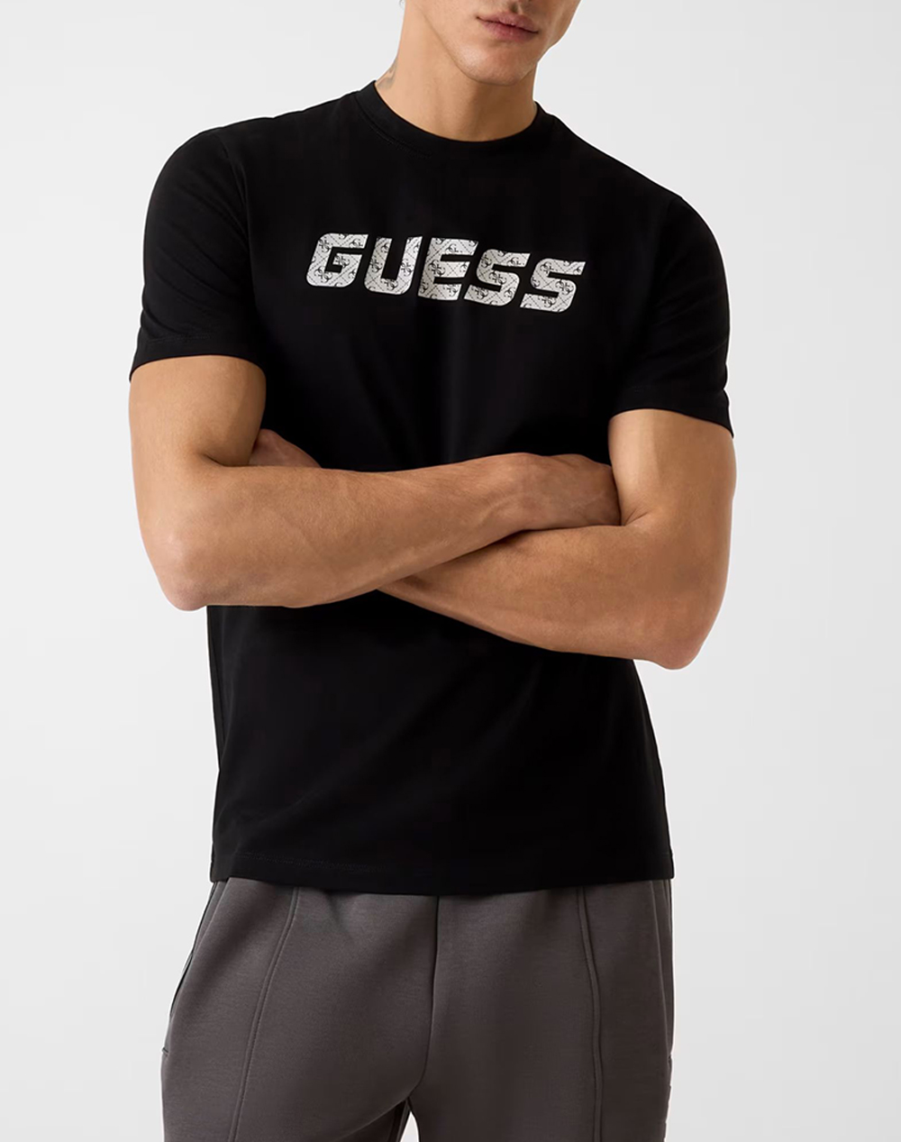 GUESS MASKA CN SS T-SHIRT ΜΠΛΟΥΖΑ ΑΝΔΡΙΚΟ Z6RI15I3Z14-JBLK Black