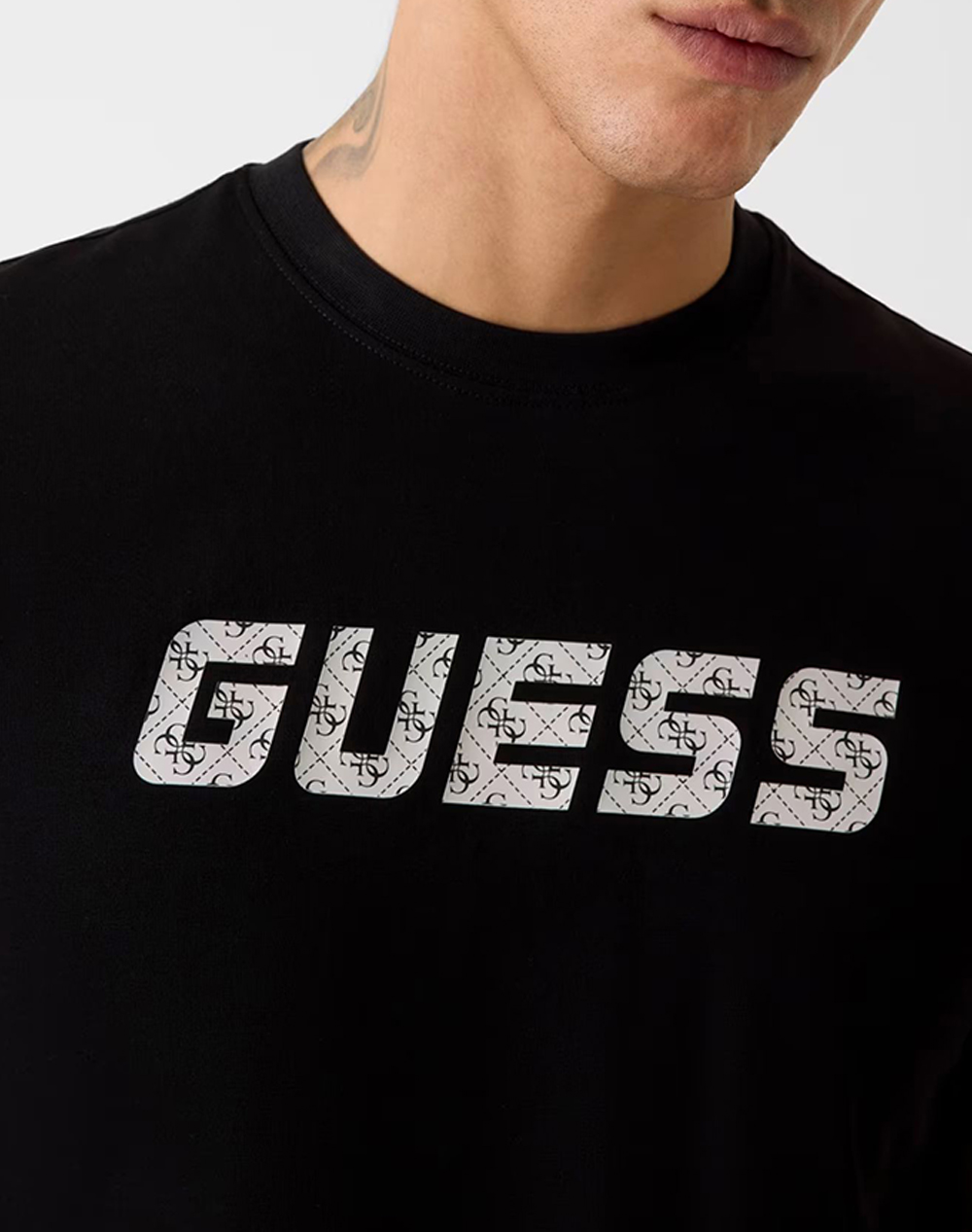 Guess Maska Cn Ss T-Shirt Μπλούζα Ανδρικό Z6Ri15I3Z14-Jblk Black ανδρικά ρούχα μπλούζες Politikos Shop Πολιτικός