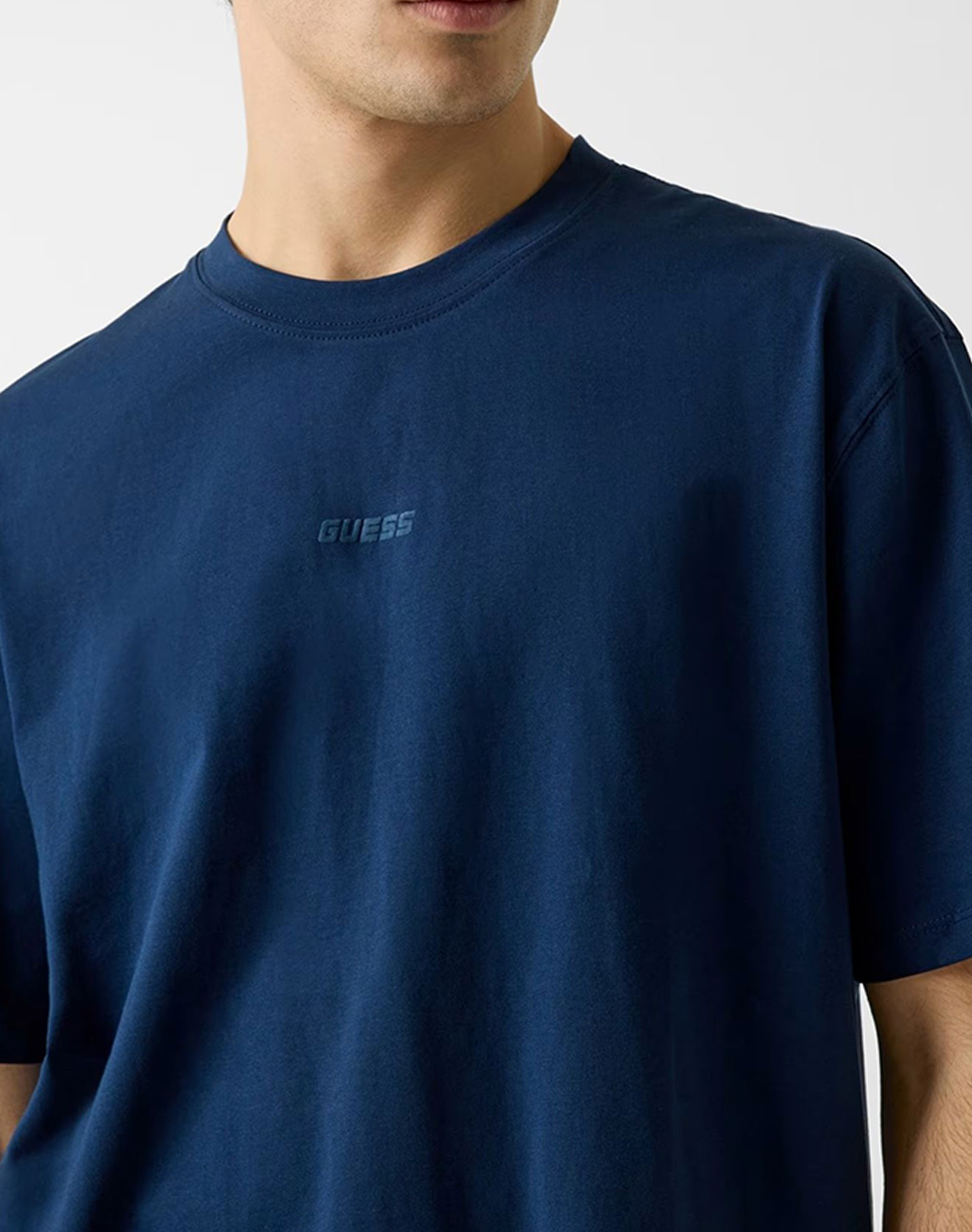 Guess Giano Cn Ss T-Shirt Μπλούζα Ανδρικό Z6Ri16I3Z14-G7R1 Blue ανδρικά ρούχα μπλούζες Politikos Shop Πολιτικός