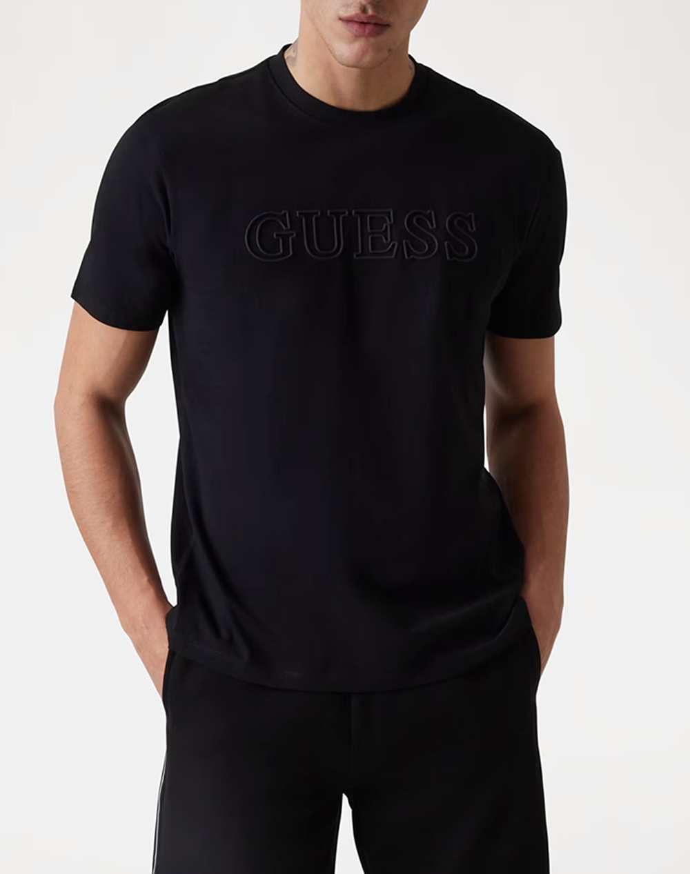 GUESS SS ALPHY T-SHIRT ΜΠΛΟΥΖΑ ΑΝΔΡΙΚΟ Z2YI11J1314-JBLK Black