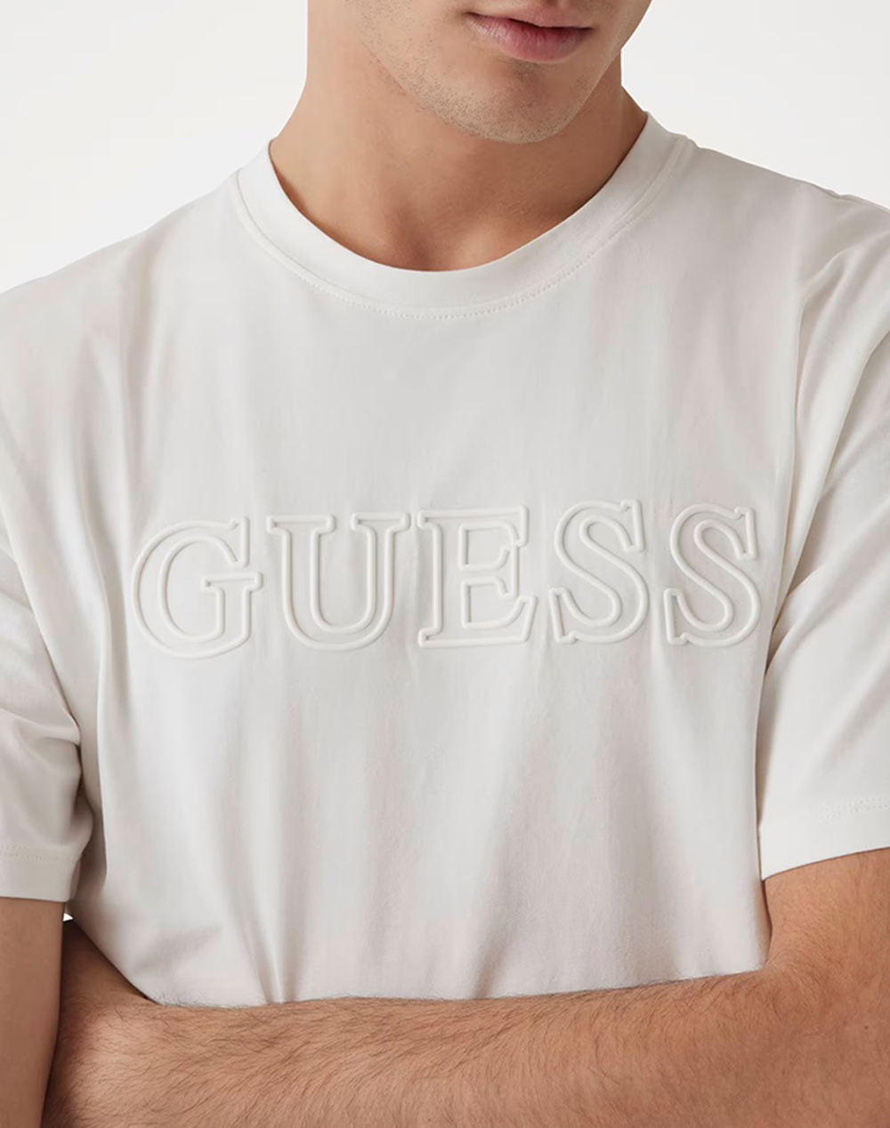 Guess Ss Alphy T-Shirt Μπλούζα Ανδρικό Z2Yi11J1314-Scfy Offwhite ανδρικά ρούχα μπλούζες Politikos Shop Πολιτικός