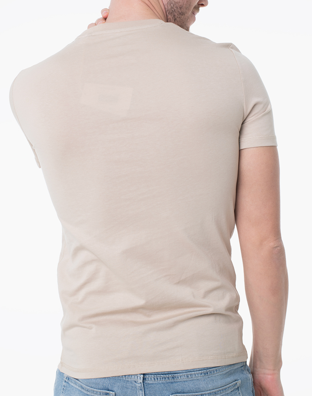 GUESS AIDY CN SS TEE ΜΠΛΟΥΖΑ ΑΝΔΡΙΚΟ M2YI72I3Z14-G1DR Biege φωτογραφία