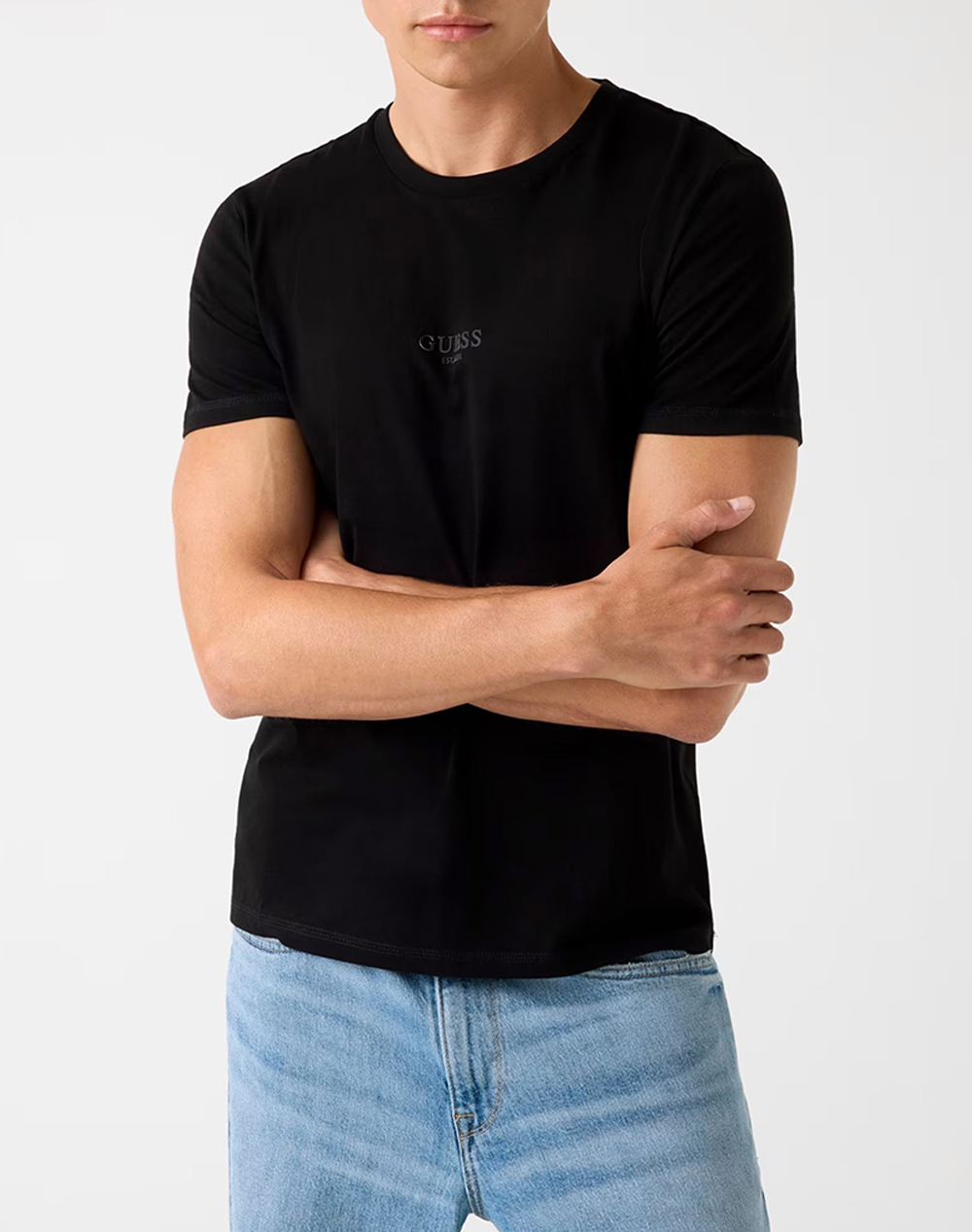 GUESS AIDY CN SS TEE ΜΠΛΟΥΖΑ ΑΝΔΡΙΚΟ M2YI72I3Z14-JBLK Black