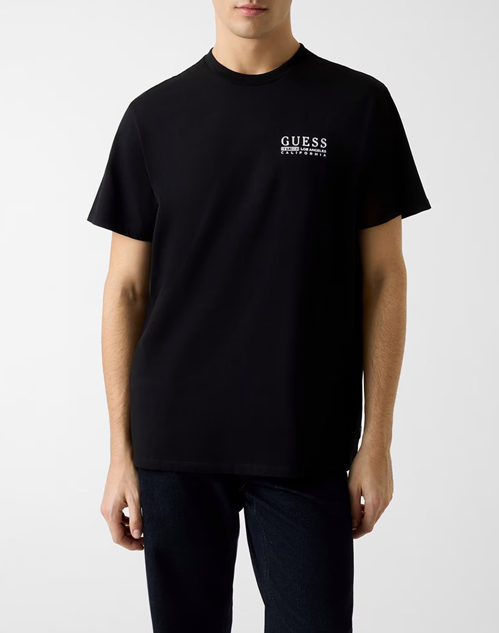 GUESS SS BSC GUESS CALI LOGO TEE ΜΠΛΟΥΖΑ ΑΝΔΡΙΚΟ M6RI05KBW41-JBLK Black