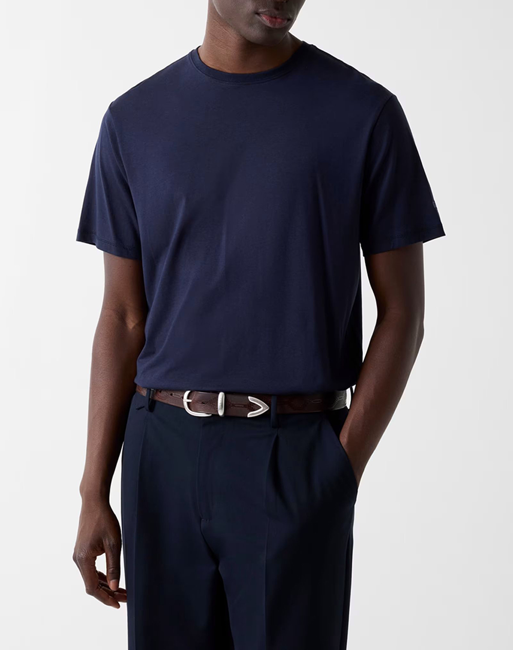 GUESS SS CN ARM LOGO SCRIPT TEE ΜΠΛΟΥΖΑ ΑΝΔΡΙΚΟ M6RI62JR06K-G7V2 DarkBlue