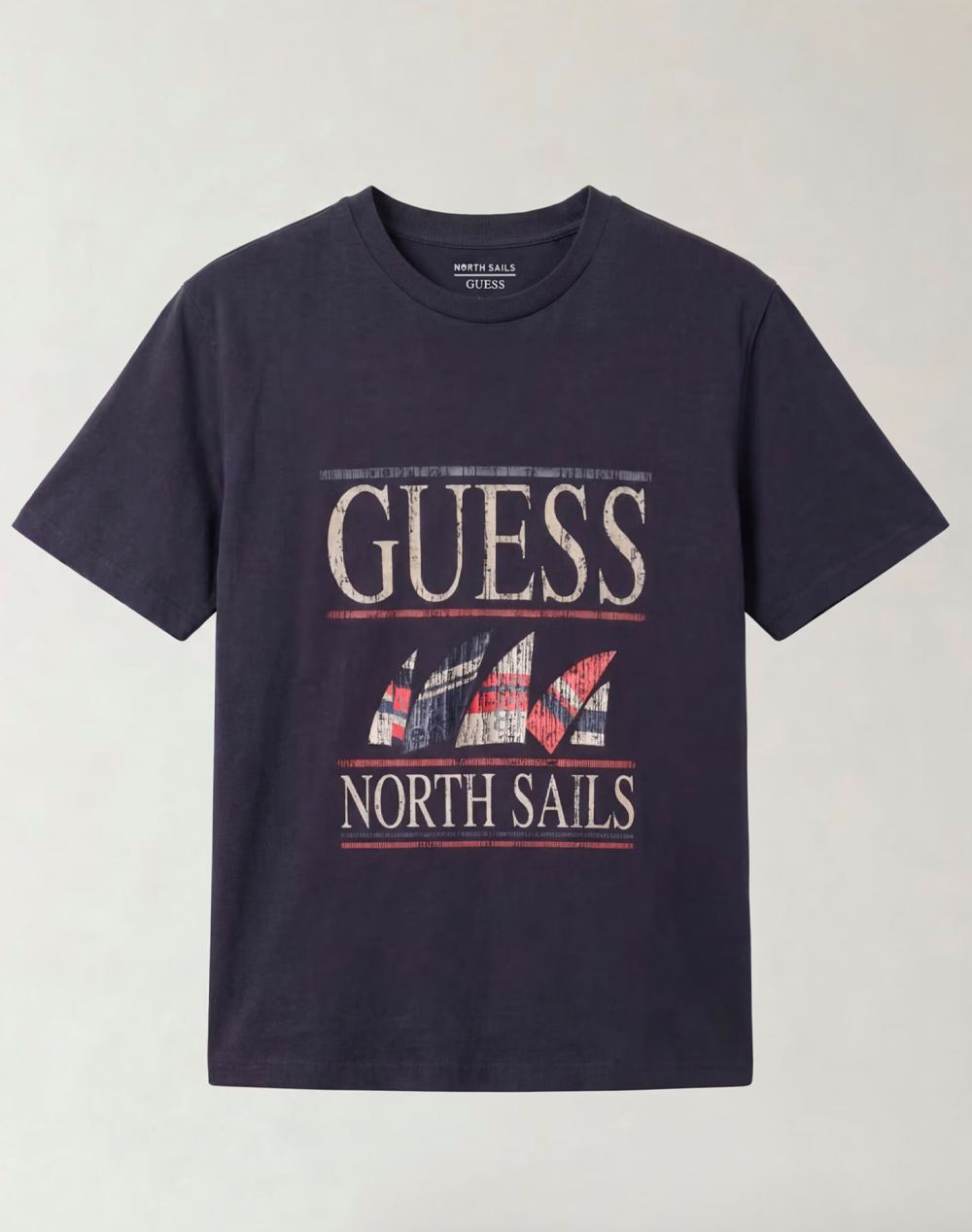 Guess Guessxns - Ss Marina Washed Cn Μπλούζα Ανδρικό M6Gi46K3495-G7V2 Darkblue ανδρικά ρούχα μπλούζες T-Shirt Politikos Shop Πολιτικός