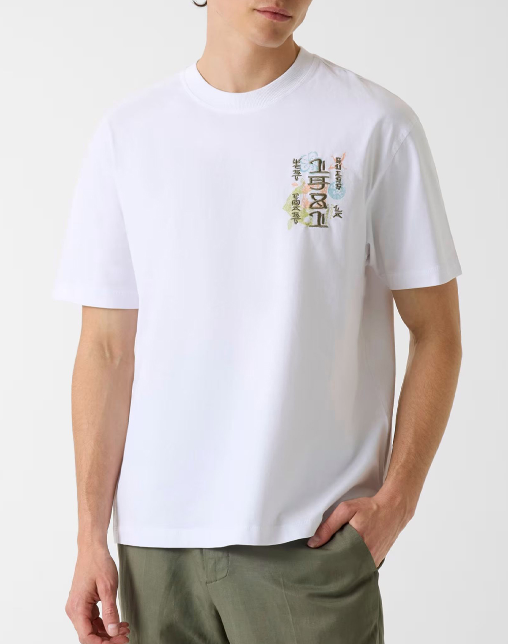 GUESS CN SS JAPAN SIGNS OVERSIZE TEE ΜΠΛΟΥΖΑ ΑΝΔΡΙΚΟ M6GI13K2995-G011 OffWhite