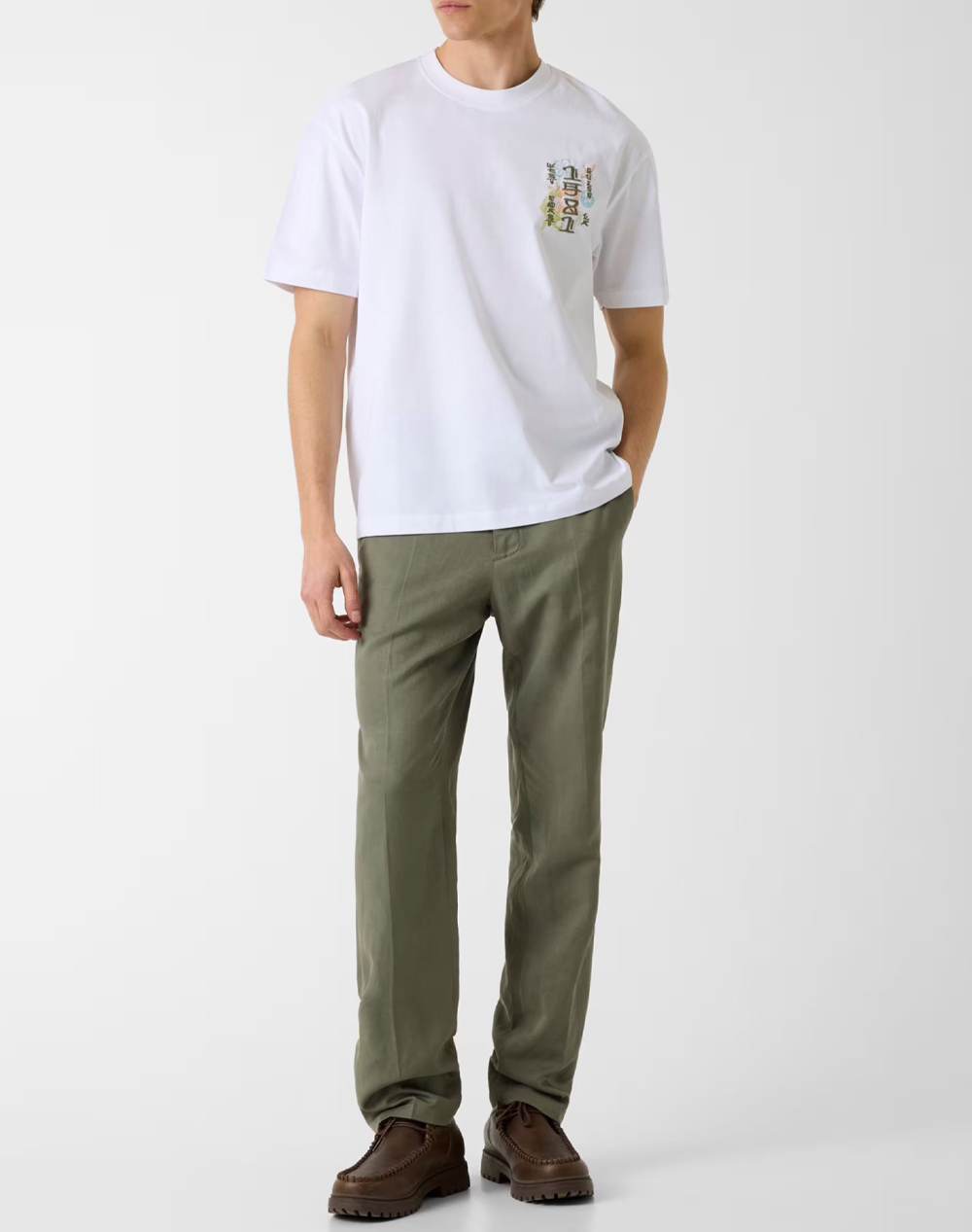 Guess Cn Ss Japan Signs Oversize Tee Μπλούζα Ανδρικό M6Gi13K2995-G011 Offwhite ανδρικά ρούχα μπλούζες T-Shirt Politikos Shop Πολιτικός