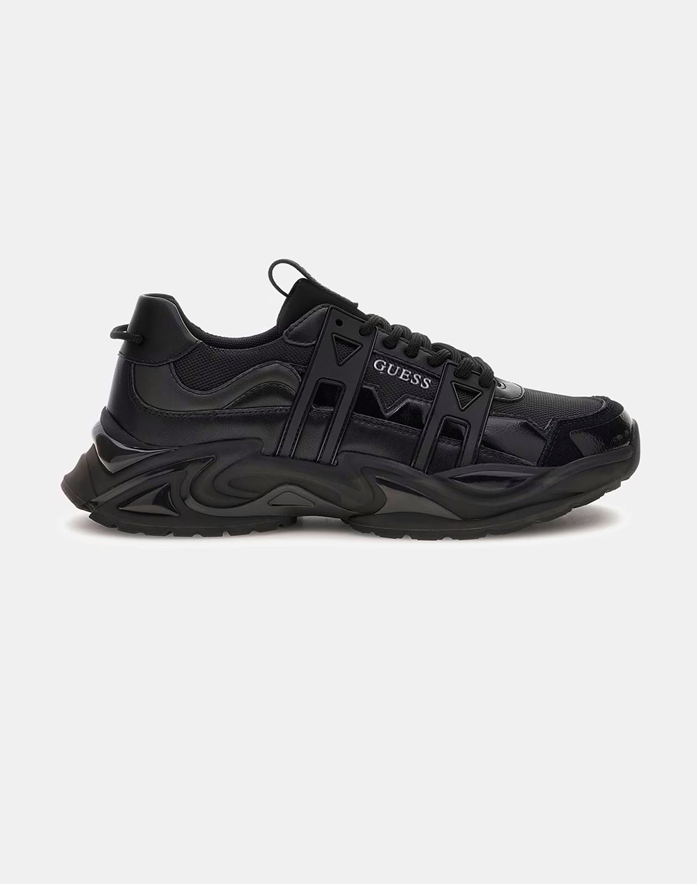 GUESS BELLU ΠΑΠΟΥΤΣΙ ΑΝΔΡΙΚΟ FMFUNOELL12-BLACK TotalBlack