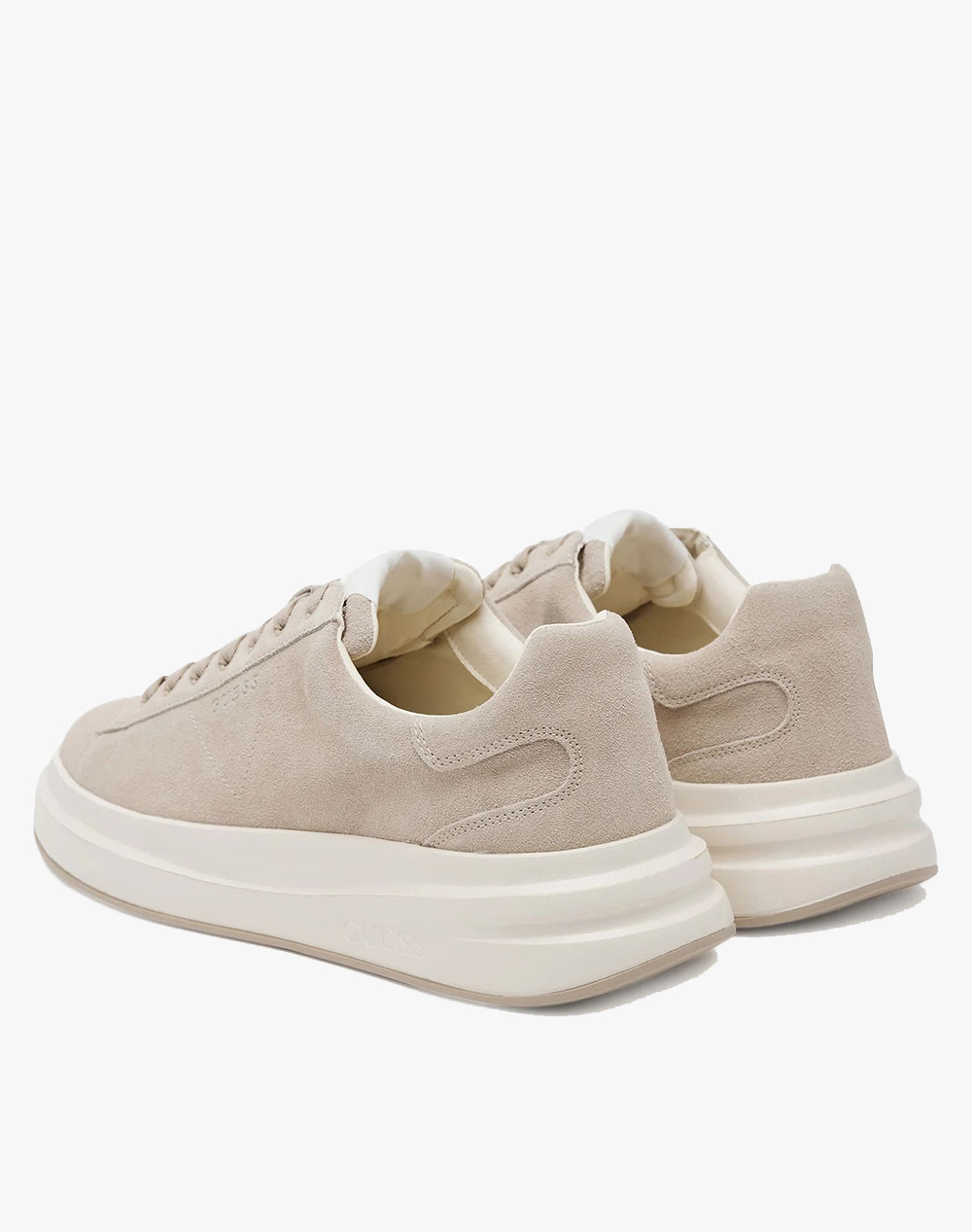 Guess Elba Παπουτσι Ανδρικό Fmtlbasue12-Beige Biege ανδρικά παπούτσια Sneakers Politikos Shop Πολιτικός