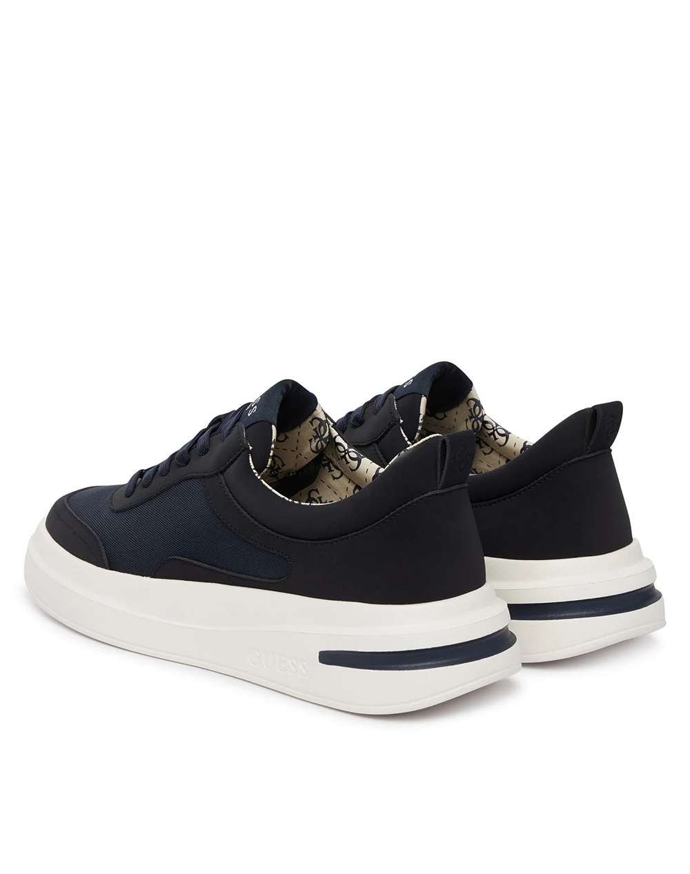 Guess Elbano Παπουτσι Ανδρικό Fmjbnoele12-Blue Darkblue ανδρικά παπούτσια Sneakers Politikos Shop Πολιτικός