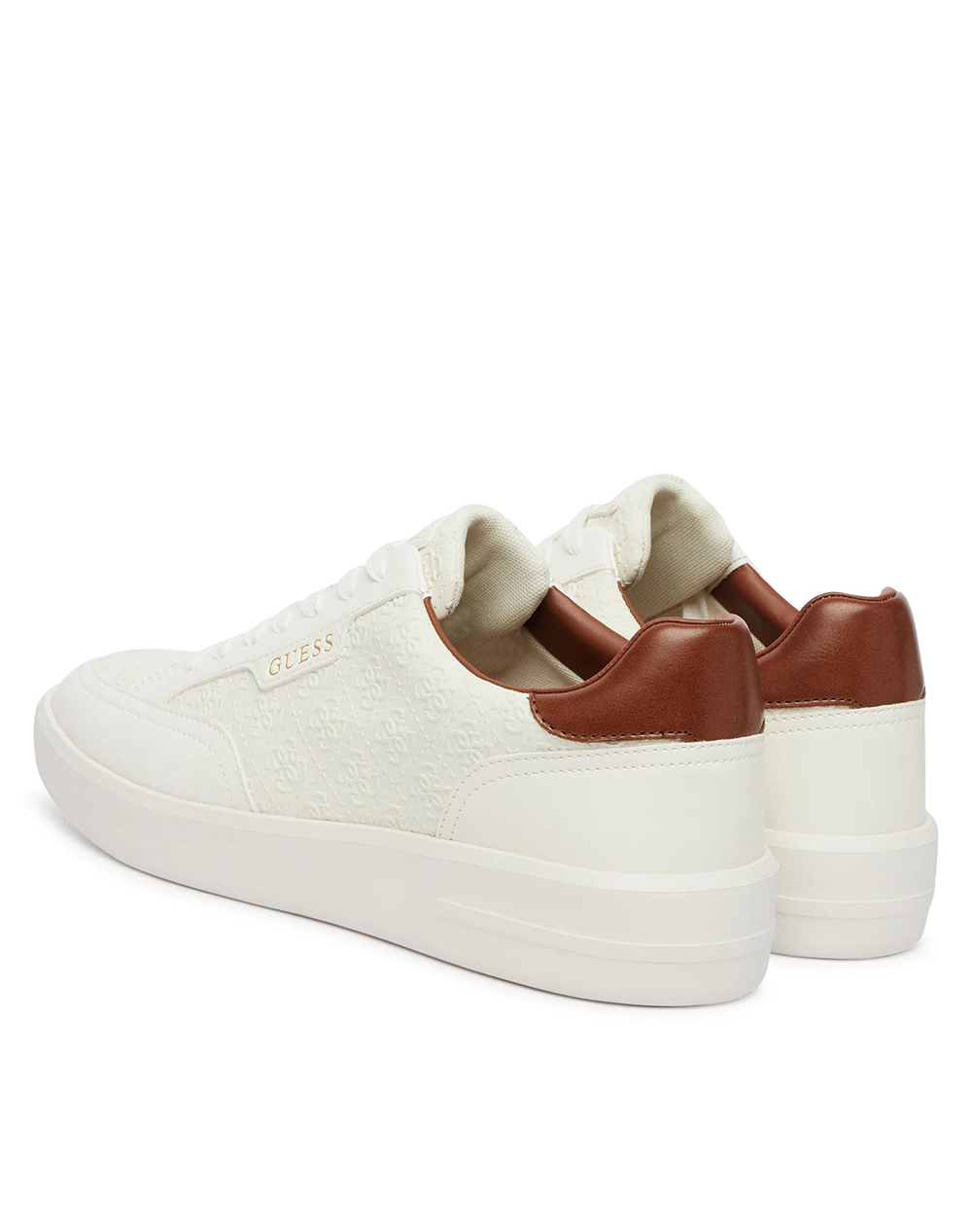 Guess Yujen2 Παπουτσι Ανδρικό Fmjyu2Fap12-White White ανδρικά παπούτσια Sneakers Politikos Shop Πολιτικός