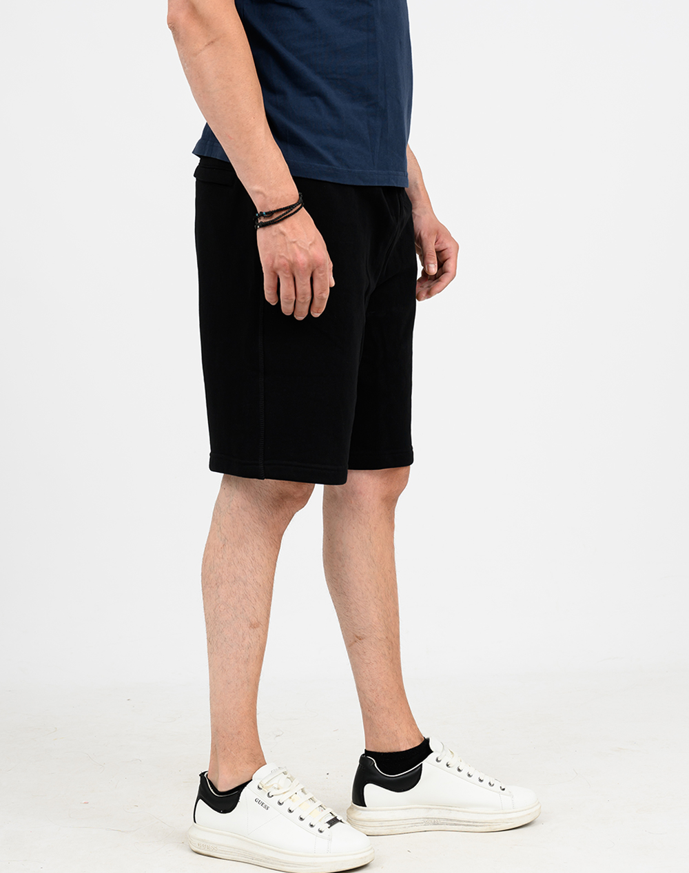 Guess Jeans Gj Reg Embro Shorts Σορτς Ανδρικό M5Gd49Kcpr1-Jblk Black ανδρικά αθλητικά ρούχα Βερμουδα Politikos Shop Πολιτικός