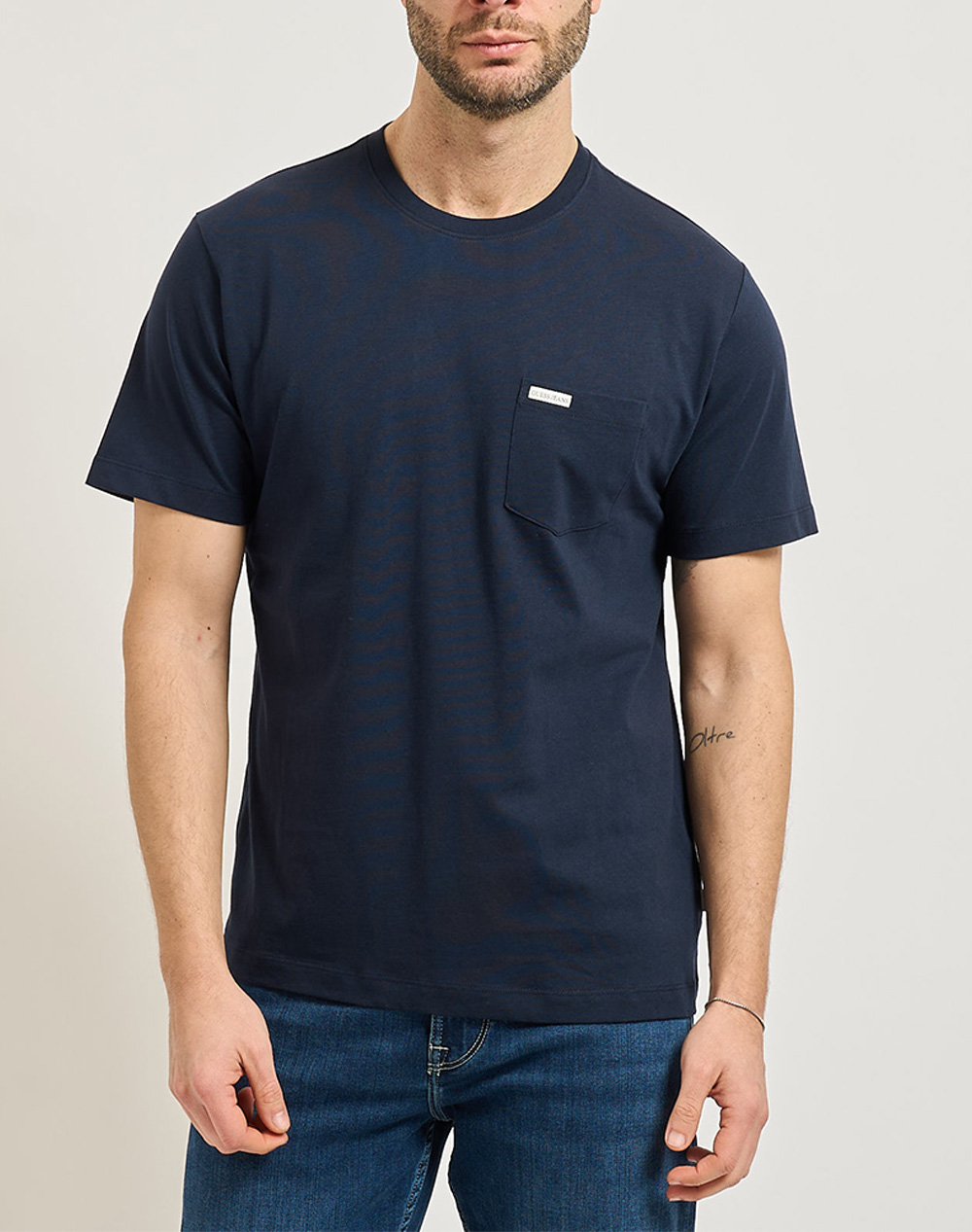 GUESS JEANS GJ SS CN REG PKT TEE ΜΠΛΟΥΖΑ ΑΝΔΡΙΚΟ M5RI74K8FQ4-A71W DarkBlue