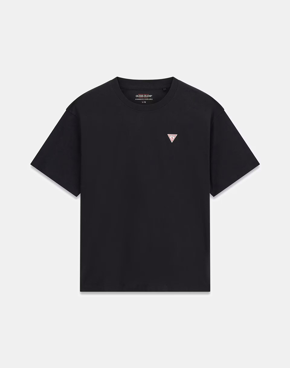 Guess Jeans Gj Ss Cn Os Mini Triangle Tee Μπλούζα Ανδρικό M4Yi46K8Fq4-Jblk Black ανδρικά ρούχα μπλούζες T-Shirt Politikos Shop Πολιτικός